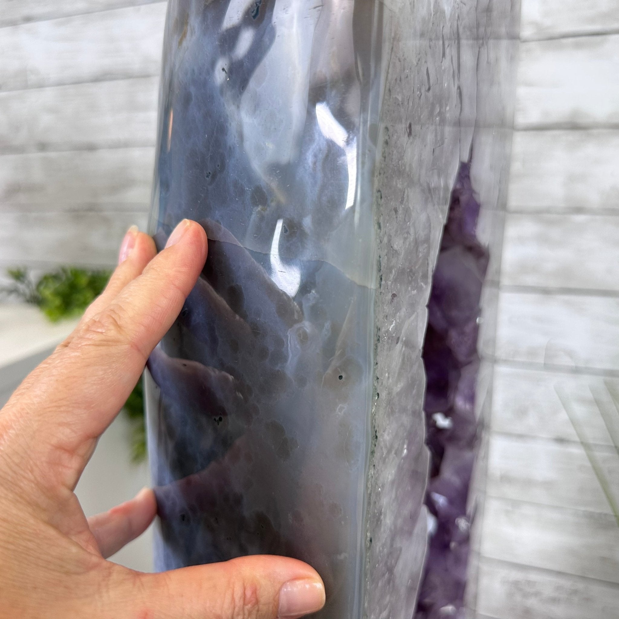 Standard Plus Quality Polished Brazilian Amethyst Cathedral, 112.2 lbs & 31" tall Model #5602-0064 by Brazil Gems - Brazil GemsBrazil GemsStandard Plus Quality Polished Brazilian Amethyst Cathedral, 112.2 lbs & 31" tall Model #5602-0064 by Brazil GemsPolished Cathedrals5602-0064