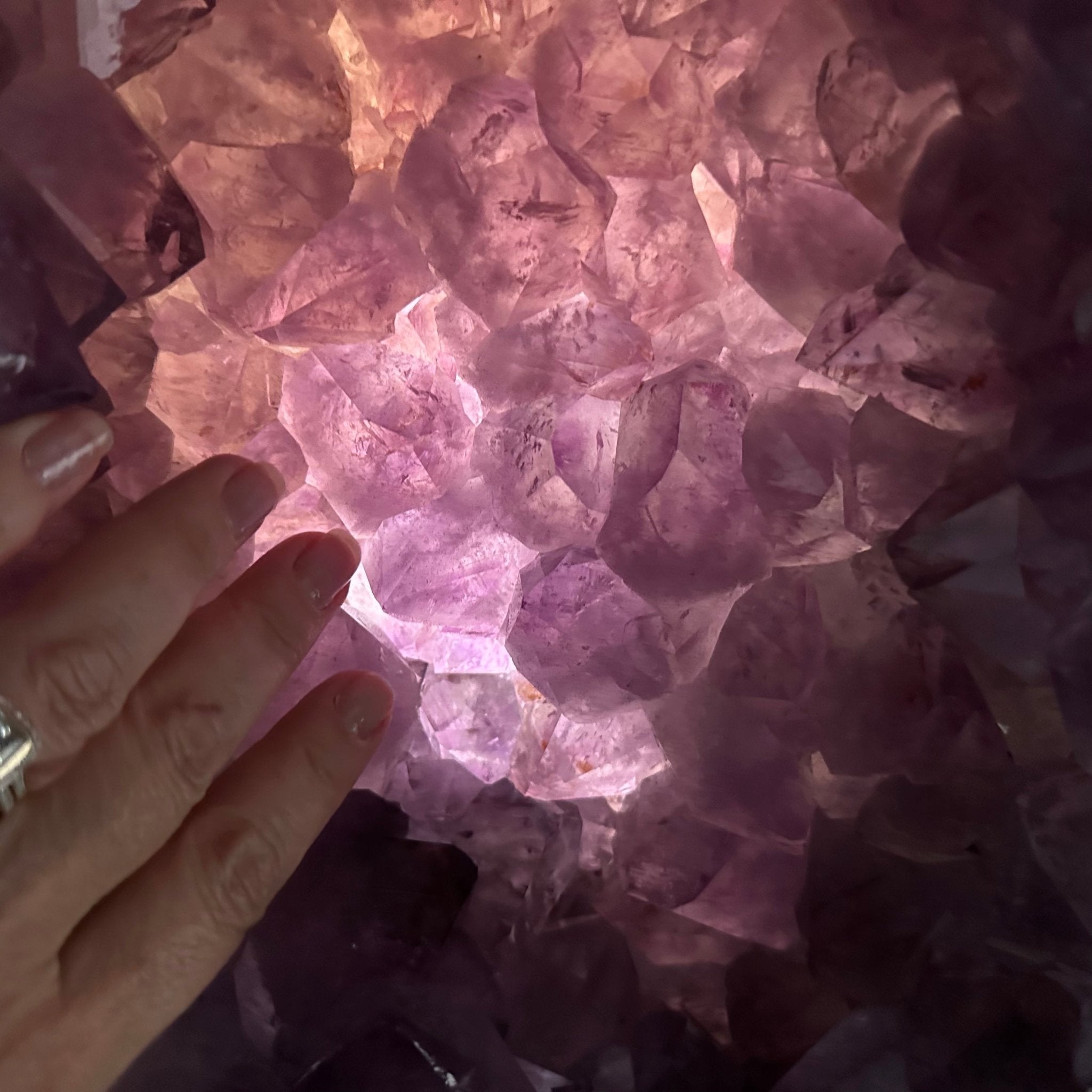 Standard Plus Quality Polished Brazilian Amethyst Cathedral, 112.2 lbs & 31" tall Model #5602-0064 by Brazil Gems - Brazil GemsBrazil GemsStandard Plus Quality Polished Brazilian Amethyst Cathedral, 112.2 lbs & 31" tall Model #5602-0064 by Brazil GemsPolished Cathedrals5602-0064