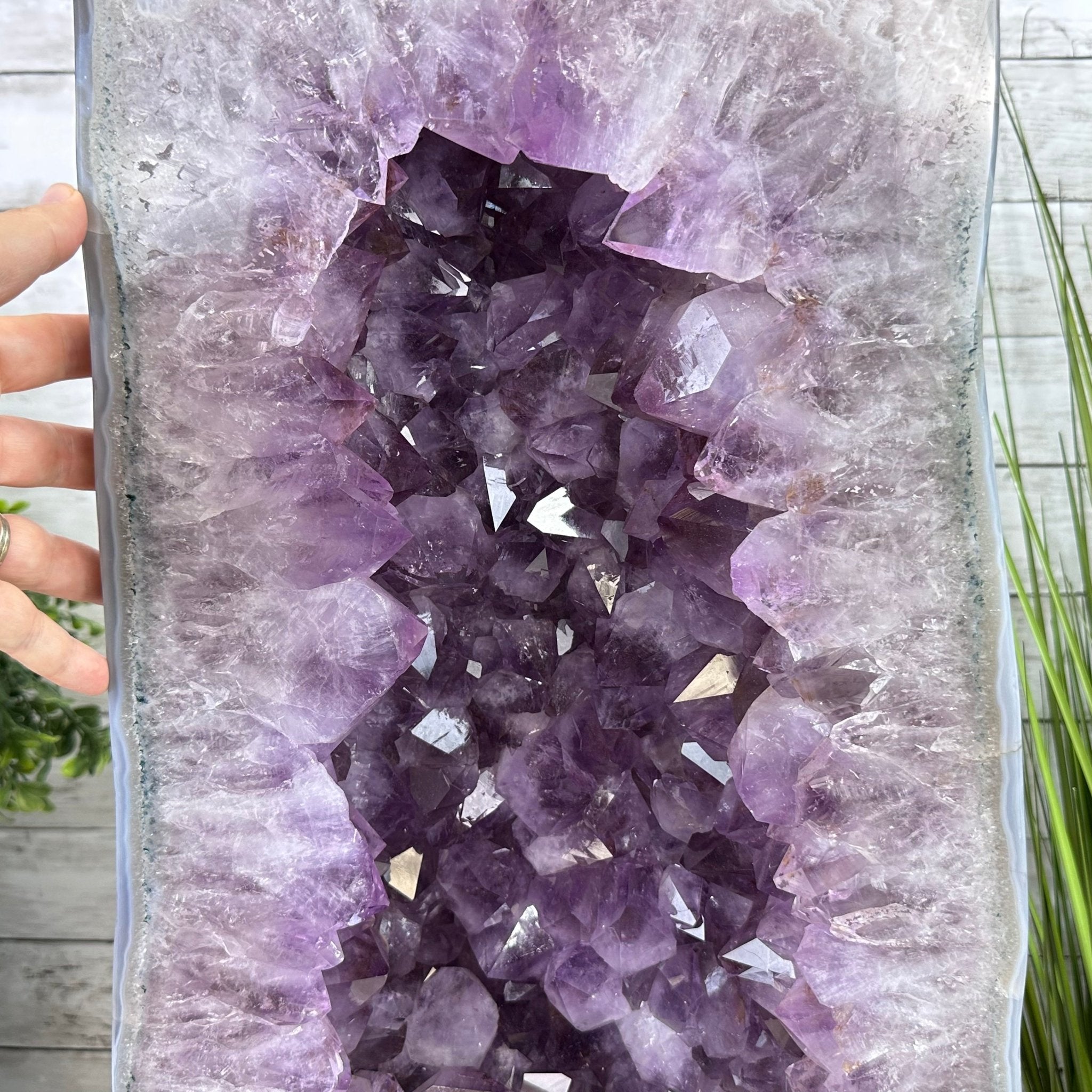 Standard Plus Quality Polished Brazilian Amethyst Cathedral, 112.2 lbs & 31" tall Model #5602-0064 by Brazil Gems - Brazil GemsBrazil GemsStandard Plus Quality Polished Brazilian Amethyst Cathedral, 112.2 lbs & 31" tall Model #5602-0064 by Brazil GemsPolished Cathedrals5602-0064