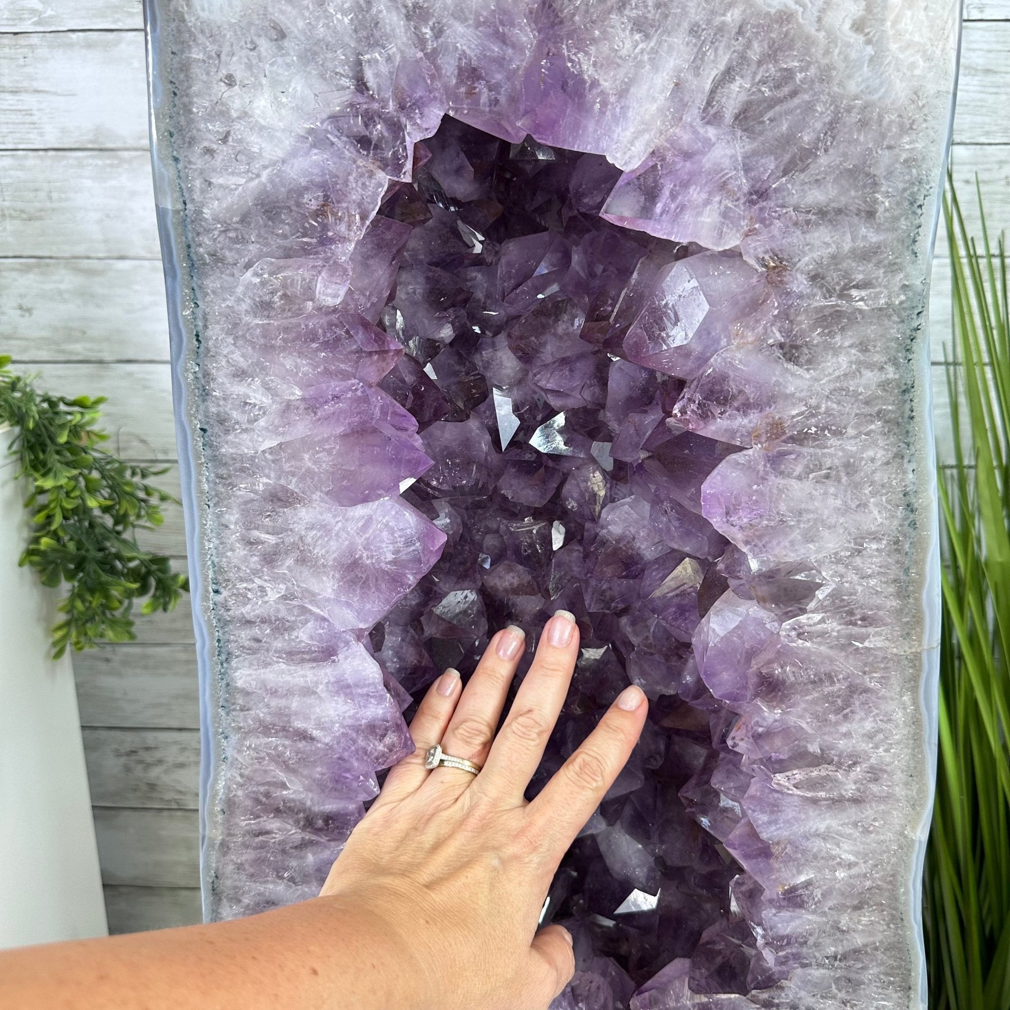 Standard Plus Quality Polished Brazilian Amethyst Cathedral, 112.2 lbs & 31" tall Model #5602-0064 by Brazil Gems - Brazil GemsBrazil GemsStandard Plus Quality Polished Brazilian Amethyst Cathedral, 112.2 lbs & 31" tall Model #5602-0064 by Brazil GemsPolished Cathedrals5602-0064