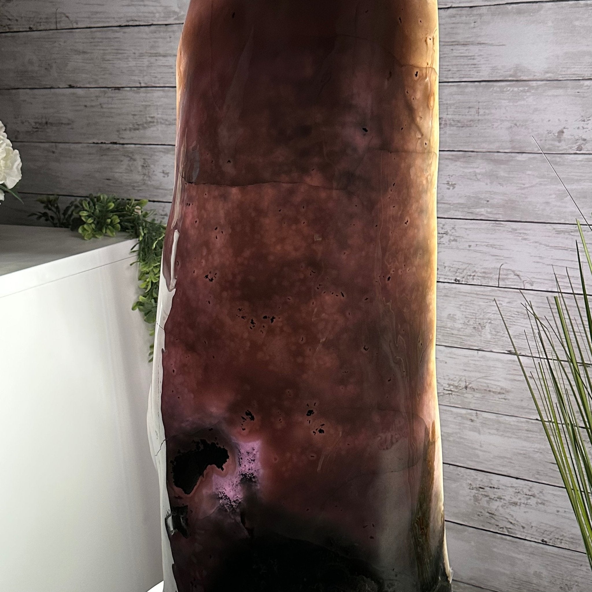 Standard Plus Quality Polished Brazilian Amethyst Cathedral, 112.2 lbs & 31" tall Model #5602-0064 by Brazil Gems - Brazil GemsBrazil GemsStandard Plus Quality Polished Brazilian Amethyst Cathedral, 112.2 lbs & 31" tall Model #5602-0064 by Brazil GemsPolished Cathedrals5602-0064