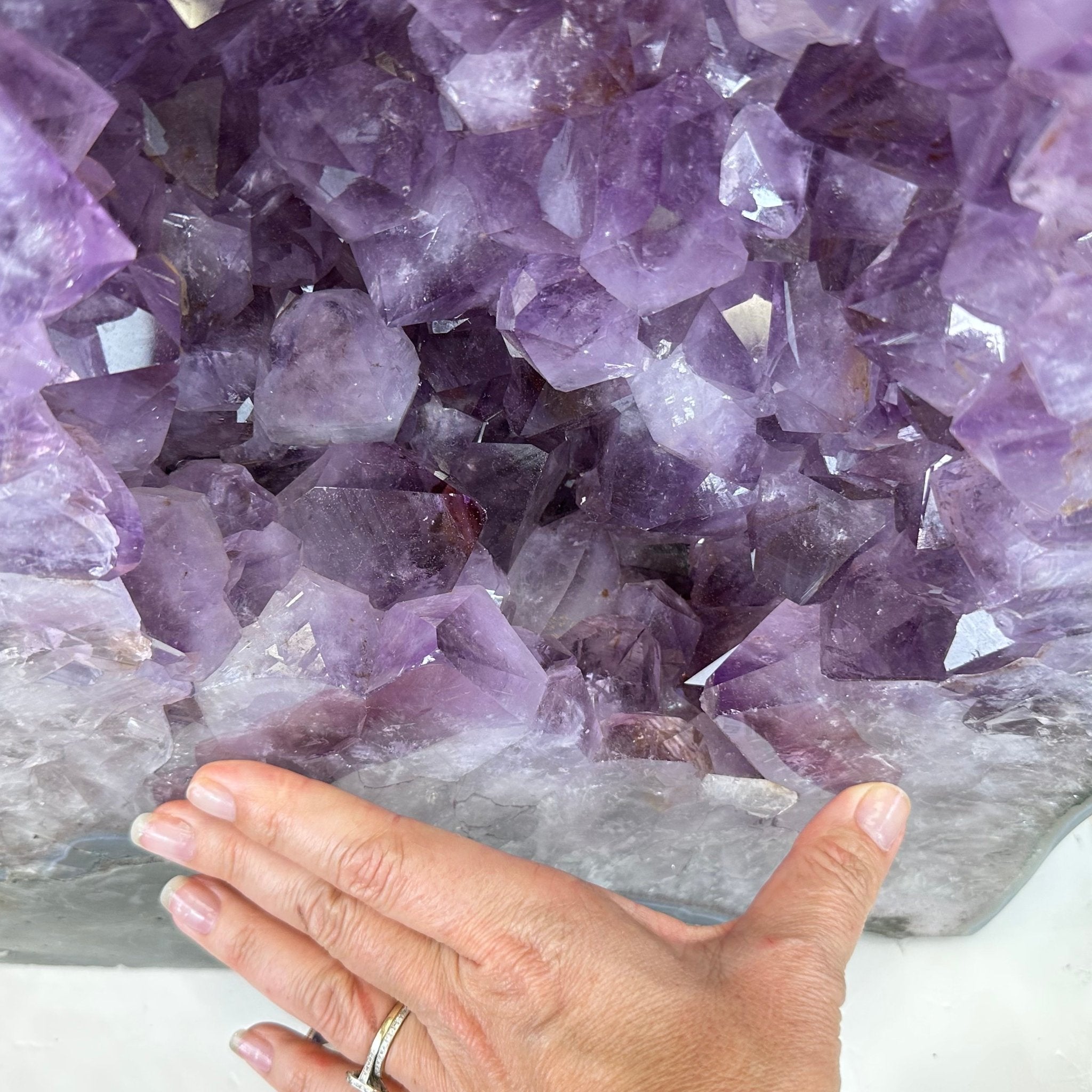 Standard Plus Quality Polished Brazilian Amethyst Cathedral, 112.2 lbs & 31" tall Model #5602-0064 by Brazil Gems - Brazil GemsBrazil GemsStandard Plus Quality Polished Brazilian Amethyst Cathedral, 112.2 lbs & 31" tall Model #5602-0064 by Brazil GemsPolished Cathedrals5602-0064