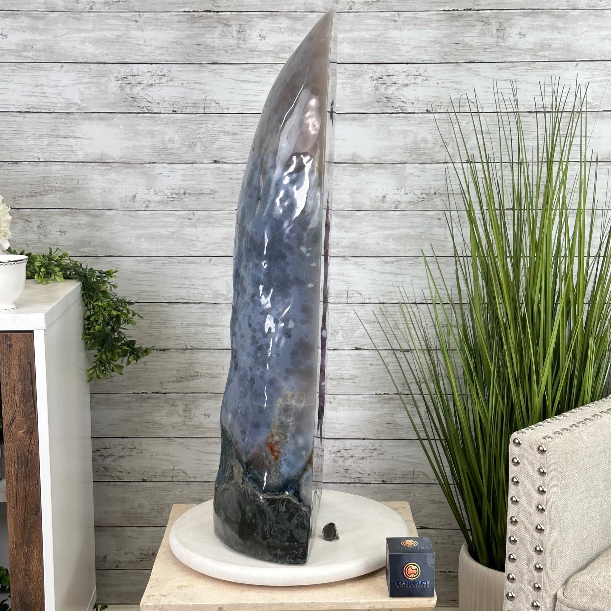 Standard Plus Quality Polished Brazilian Amethyst Cathedral, 112.2 lbs & 31" tall Model #5602-0064 by Brazil Gems - Brazil GemsBrazil GemsStandard Plus Quality Polished Brazilian Amethyst Cathedral, 112.2 lbs & 31" tall Model #5602-0064 by Brazil GemsPolished Cathedrals5602-0064