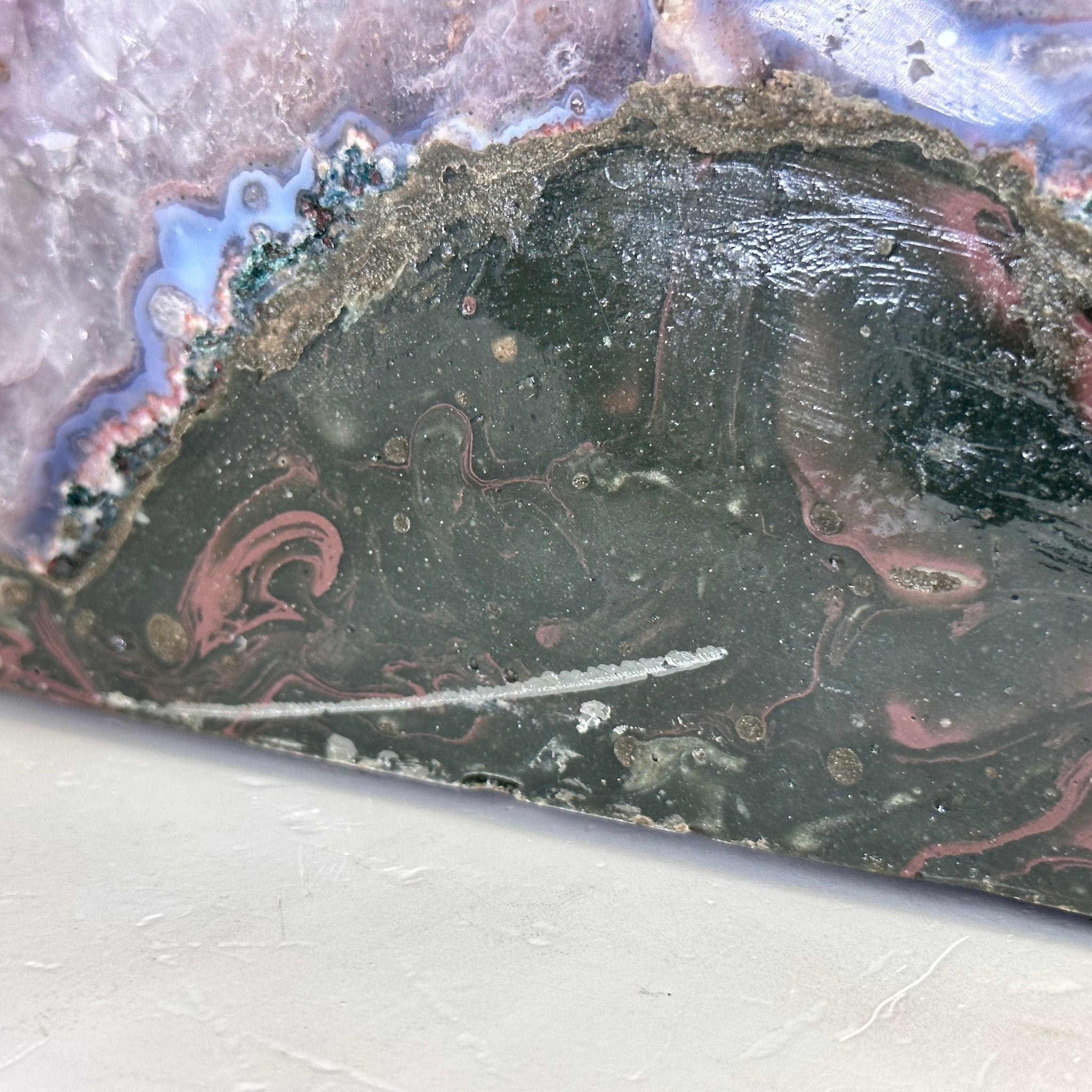 Standard Plus Quality Polished Brazilian Amethyst Cathedral, 46.1 lbs & 17.5" tall Model #5602-0192 by Brazil Gems - Brazil GemsBrazil GemsStandard Plus Quality Polished Brazilian Amethyst Cathedral, 46.1 lbs & 17.5" tall Model #5602-0192 by Brazil GemsPolished Cathedrals5602-0192