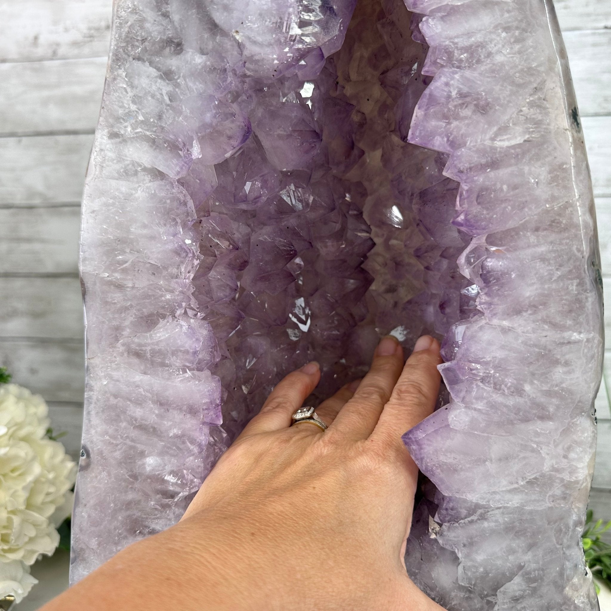 Standard Plus Quality Polished Brazilian Amethyst Cathedral, 46.1 lbs & 17.5" tall Model #5602-0192 by Brazil Gems - Brazil GemsBrazil GemsStandard Plus Quality Polished Brazilian Amethyst Cathedral, 46.1 lbs & 17.5" tall Model #5602-0192 by Brazil GemsPolished Cathedrals5602-0192