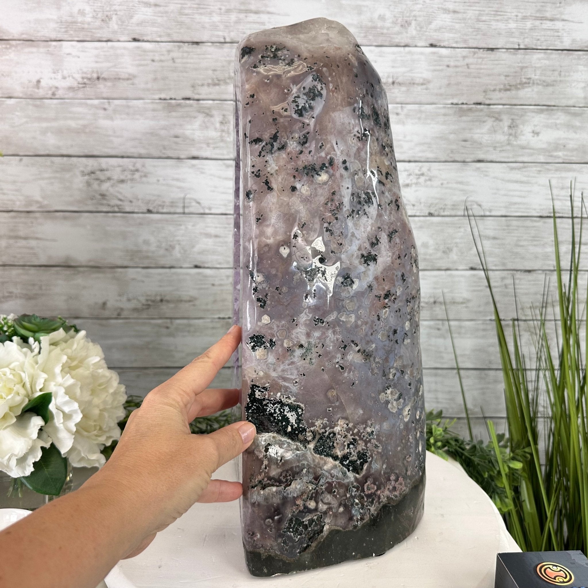 Standard Plus Quality Polished Brazilian Amethyst Cathedral, 46.1 lbs & 17.5" tall Model #5602-0192 by Brazil Gems - Brazil GemsBrazil GemsStandard Plus Quality Polished Brazilian Amethyst Cathedral, 46.1 lbs & 17.5" tall Model #5602-0192 by Brazil GemsPolished Cathedrals5602-0192