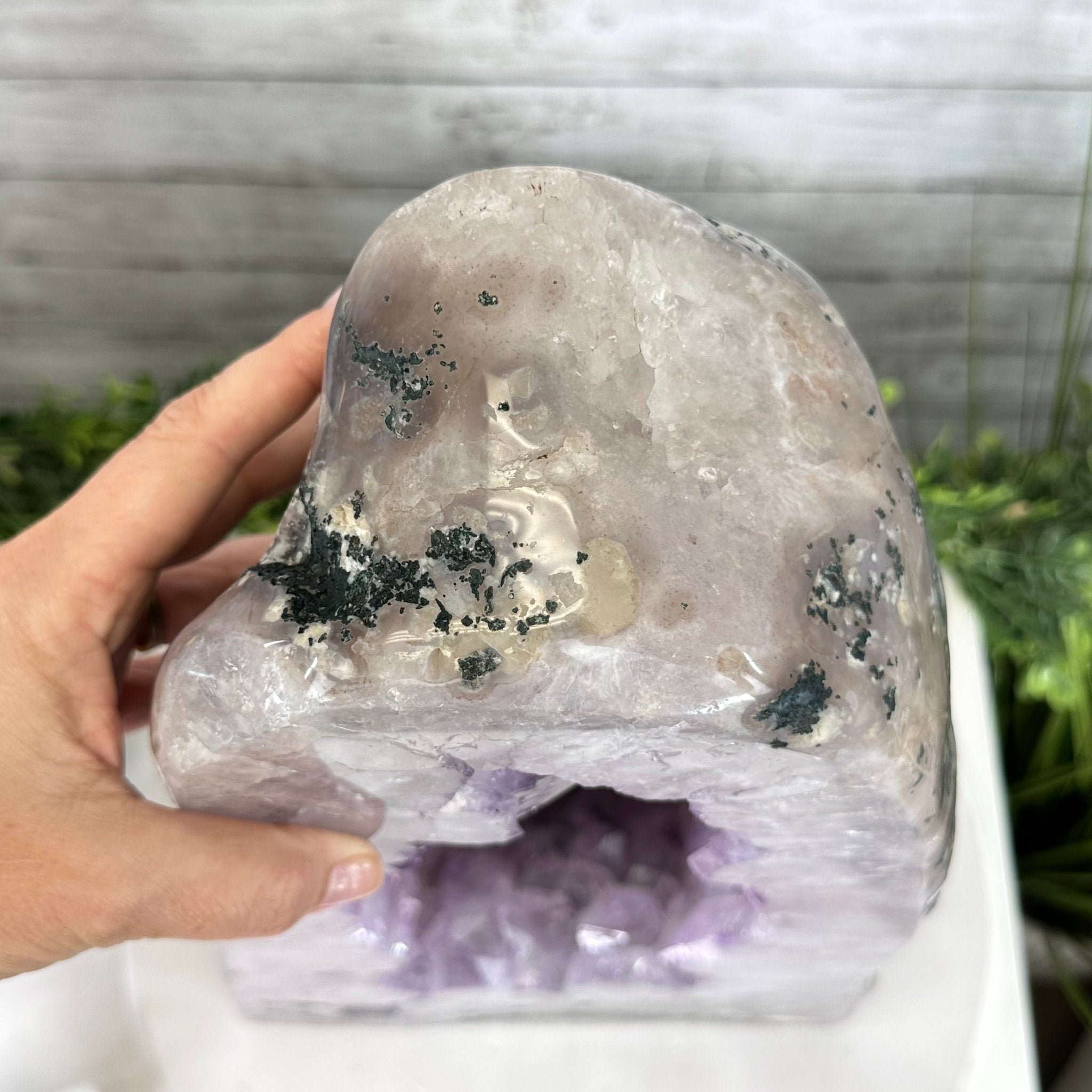 Standard Plus Quality Polished Brazilian Amethyst Cathedral, 46.1 lbs & 17.5" tall Model #5602-0192 by Brazil Gems - Brazil GemsBrazil GemsStandard Plus Quality Polished Brazilian Amethyst Cathedral, 46.1 lbs & 17.5" tall Model #5602-0192 by Brazil GemsPolished Cathedrals5602-0192
