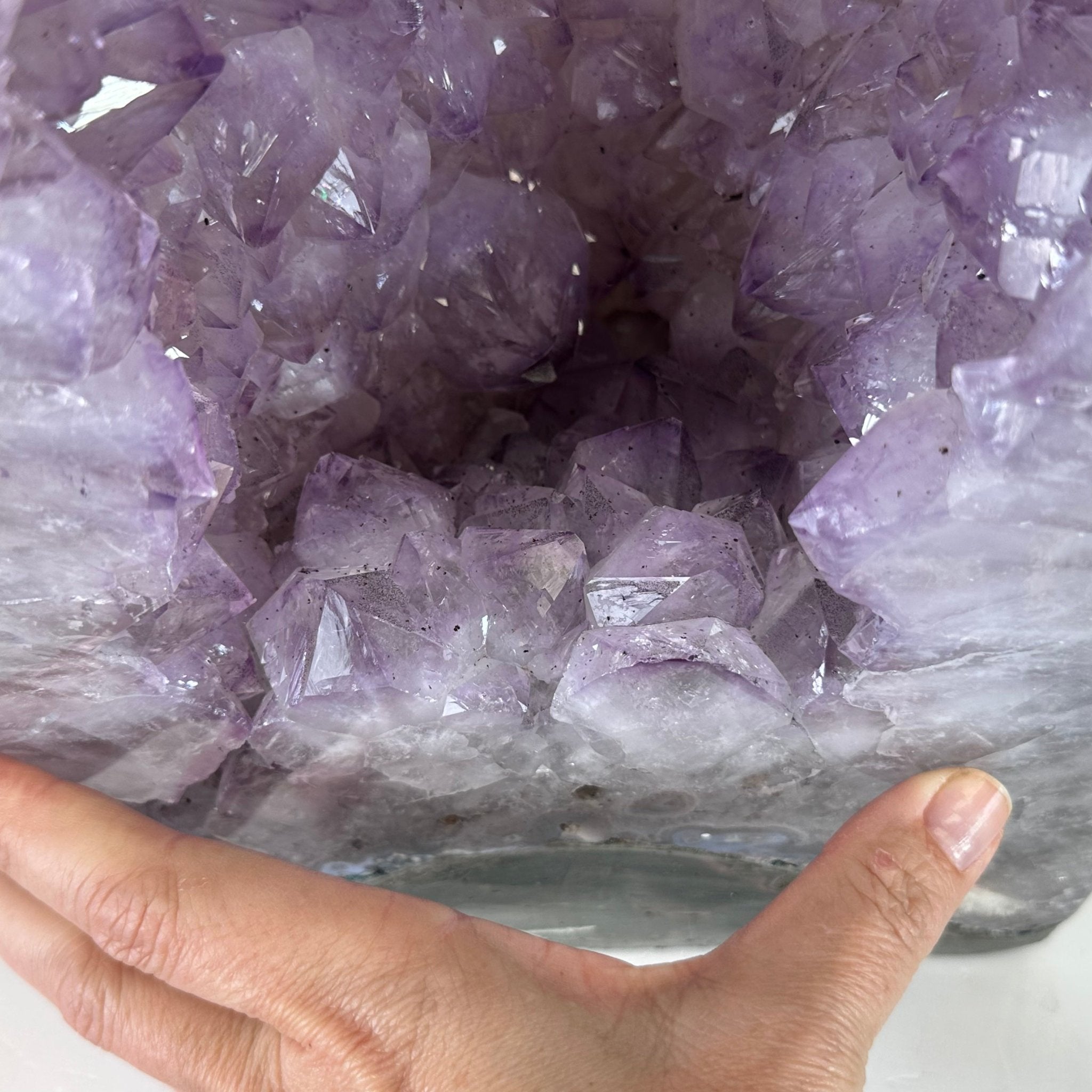 Standard Plus Quality Polished Brazilian Amethyst Cathedral, 46.1 lbs & 17.5" tall Model #5602-0192 by Brazil Gems - Brazil GemsBrazil GemsStandard Plus Quality Polished Brazilian Amethyst Cathedral, 46.1 lbs & 17.5" tall Model #5602-0192 by Brazil GemsPolished Cathedrals5602-0192