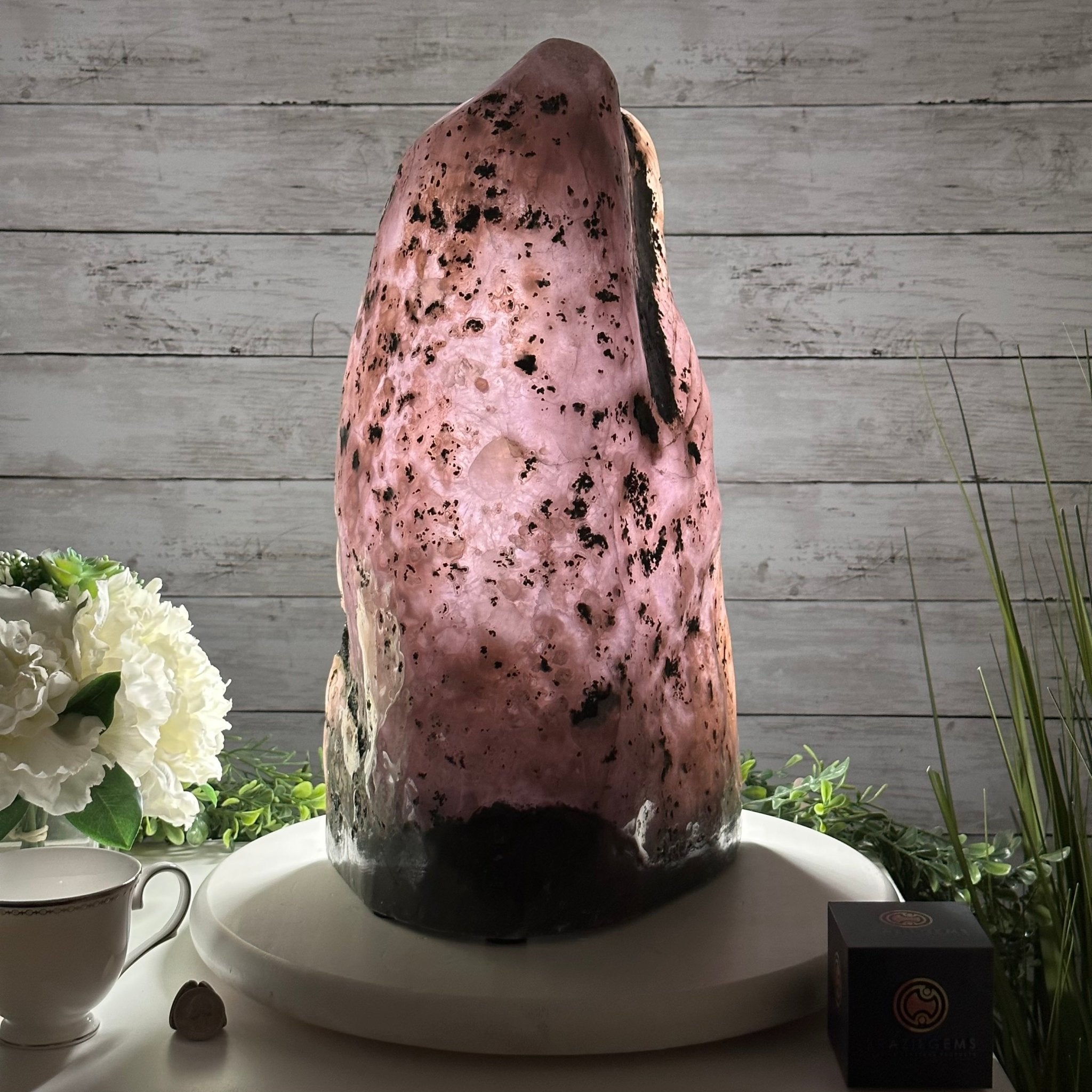 Standard Plus Quality Polished Brazilian Amethyst Cathedral, 46.1 lbs & 17.5" tall Model #5602-0192 by Brazil Gems - Brazil GemsBrazil GemsStandard Plus Quality Polished Brazilian Amethyst Cathedral, 46.1 lbs & 17.5" tall Model #5602-0192 by Brazil GemsPolished Cathedrals5602-0192