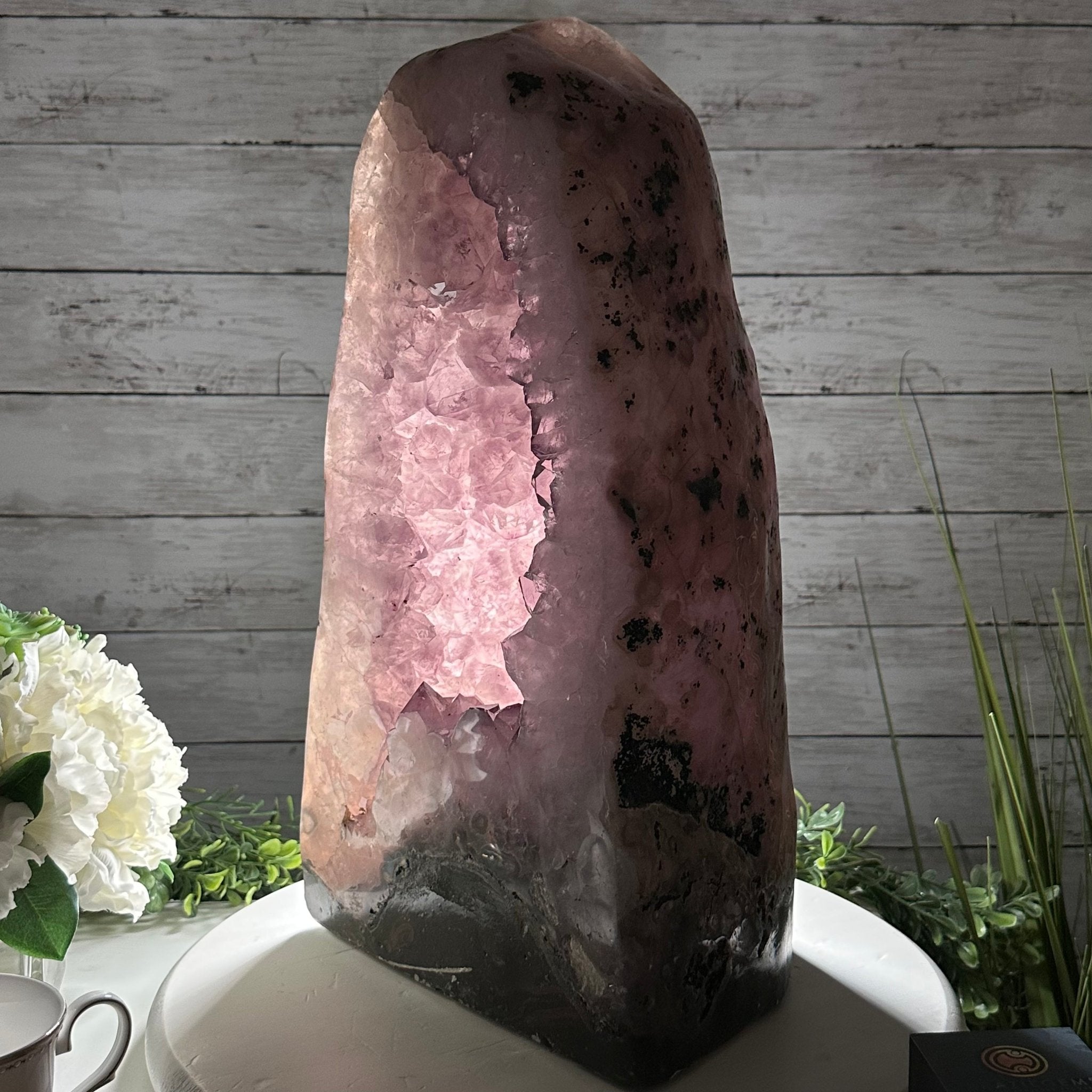 Standard Plus Quality Polished Brazilian Amethyst Cathedral, 46.1 lbs & 17.5" tall Model #5602-0192 by Brazil Gems - Brazil GemsBrazil GemsStandard Plus Quality Polished Brazilian Amethyst Cathedral, 46.1 lbs & 17.5" tall Model #5602-0192 by Brazil GemsPolished Cathedrals5602-0192