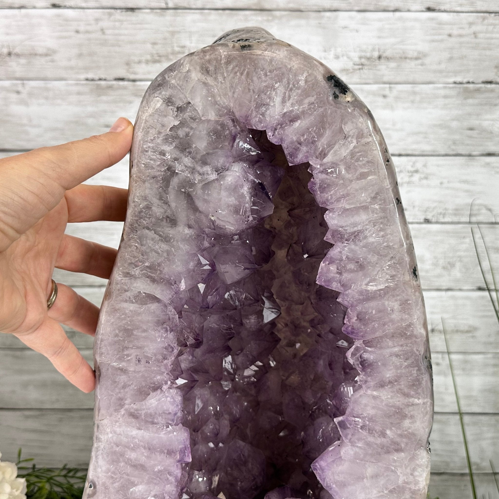 Standard Plus Quality Polished Brazilian Amethyst Cathedral, 46.1 lbs & 17.5" tall Model #5602-0192 by Brazil Gems - Brazil GemsBrazil GemsStandard Plus Quality Polished Brazilian Amethyst Cathedral, 46.1 lbs & 17.5" tall Model #5602-0192 by Brazil GemsPolished Cathedrals5602-0192