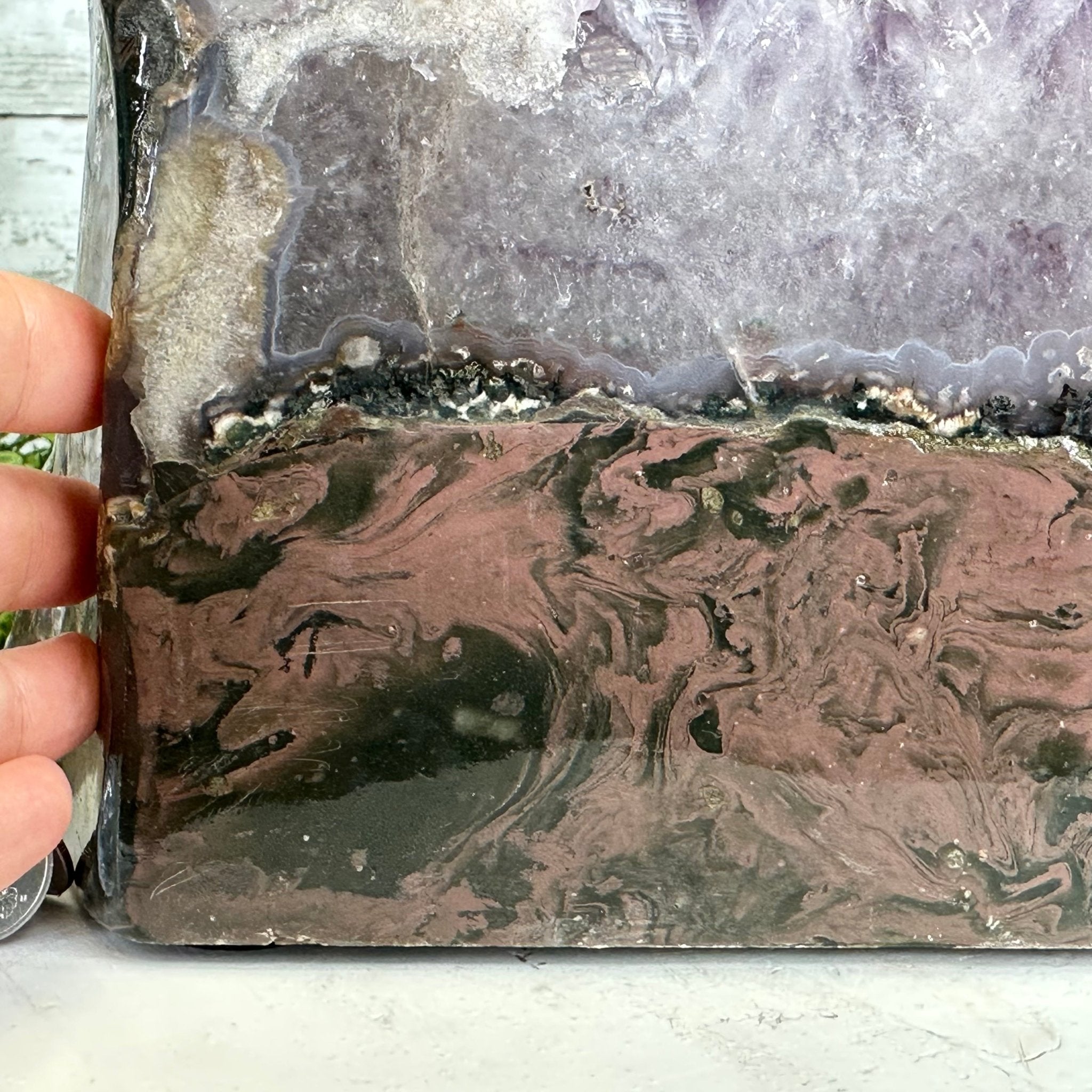 Standard Plus Quality Polished Brazilian Amethyst Cathedral, 67.5 lbs & 19.4" tall Model #5602-0163 by Brazil Gems - Brazil GemsBrazil GemsStandard Plus Quality Polished Brazilian Amethyst Cathedral, 67.5 lbs & 19.4" tall Model #5602-0163 by Brazil GemsPolished Cathedrals5602-0163