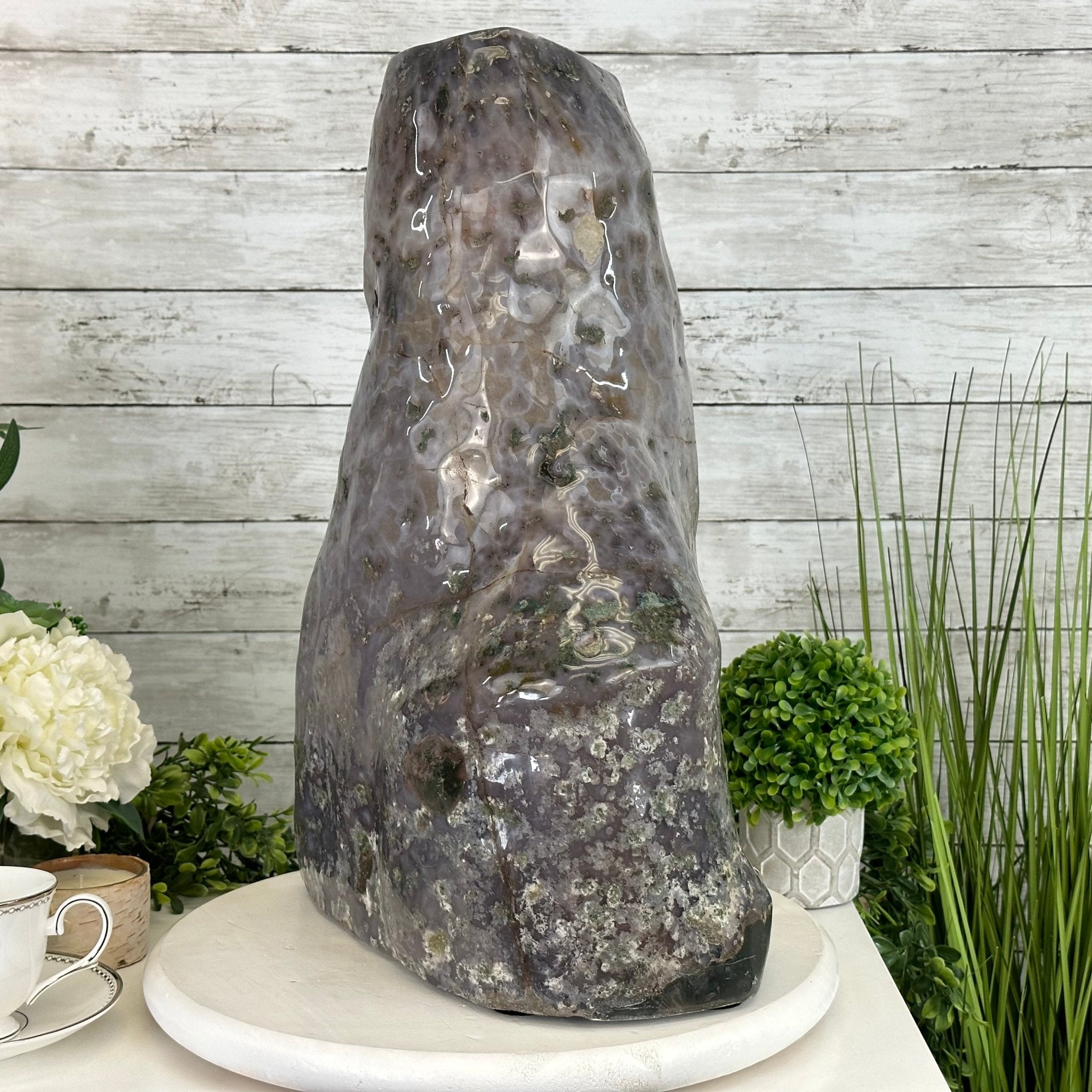 Standard Plus Quality Polished Brazilian Amethyst Cathedral, 67.5 lbs & 19.4" tall Model #5602-0163 by Brazil Gems - Brazil GemsBrazil GemsStandard Plus Quality Polished Brazilian Amethyst Cathedral, 67.5 lbs & 19.4" tall Model #5602-0163 by Brazil GemsPolished Cathedrals5602-0163
