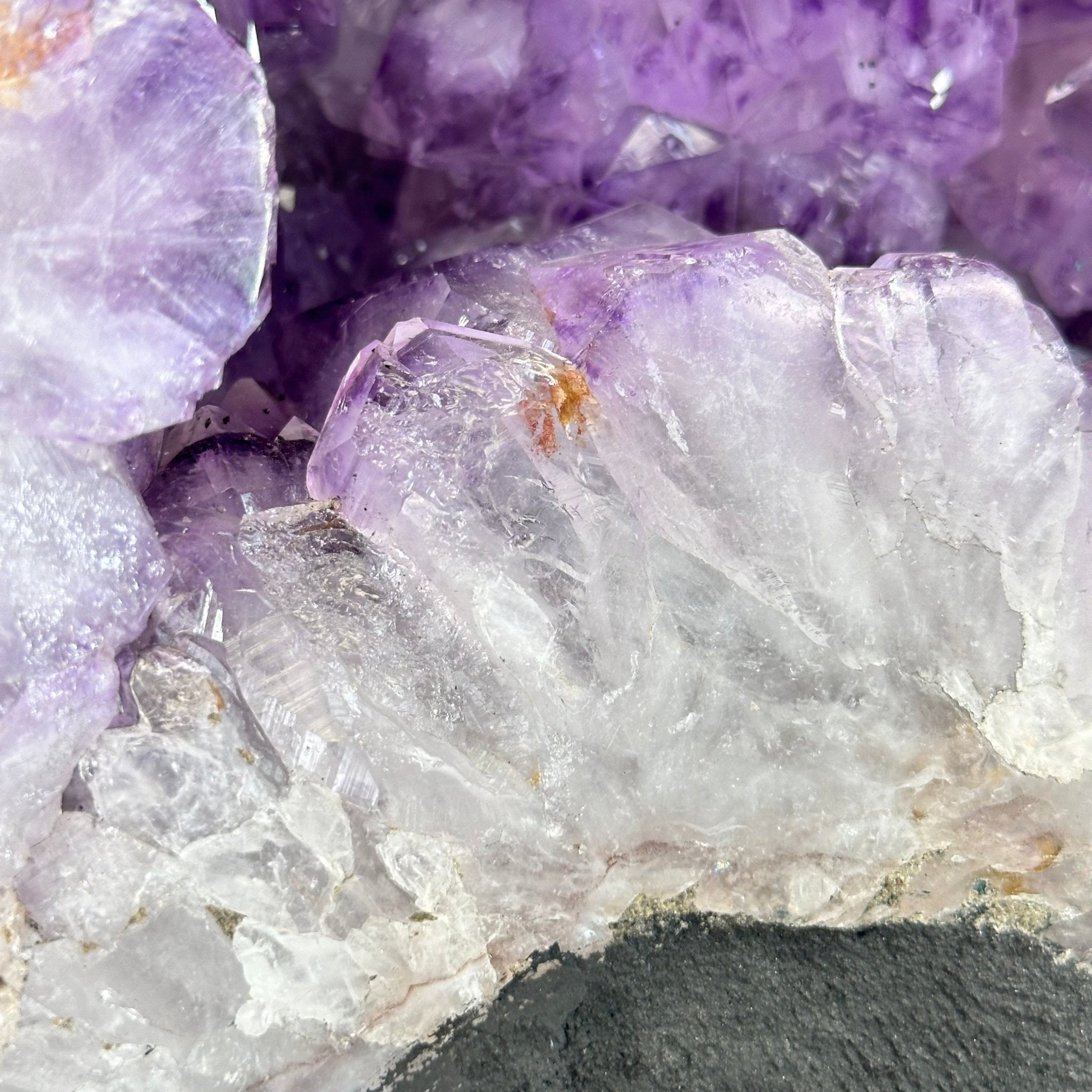 Standard Quality Amethyst Crystal on Cement Base, 37.7 lbs & 12.5" Tall #5614-0079 - Brazil GemsBrazil GemsStandard Quality Amethyst Crystal on Cement Base, 37.7 lbs & 12.5" Tall #5614-0079Clusters on Cement Bases5614-0079