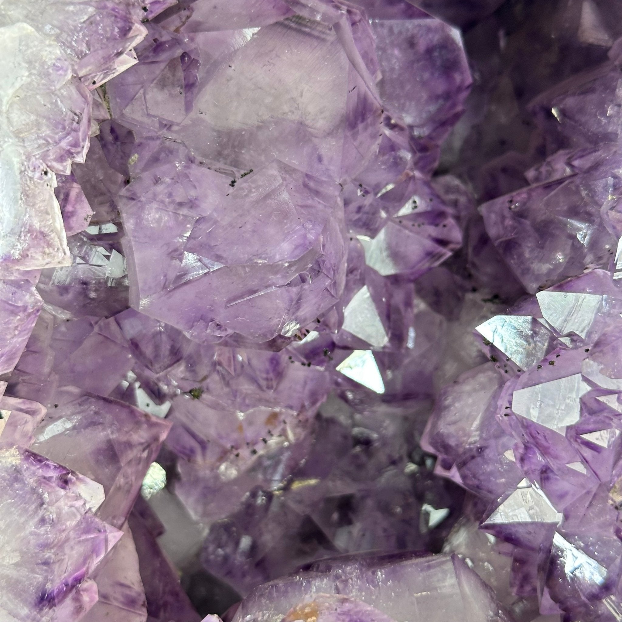Standard Quality Amethyst Crystal on Cement Base, 37.7 lbs & 12.5" Tall #5614-0079 - Brazil GemsBrazil GemsStandard Quality Amethyst Crystal on Cement Base, 37.7 lbs & 12.5" Tall #5614-0079Clusters on Cement Bases5614-0079