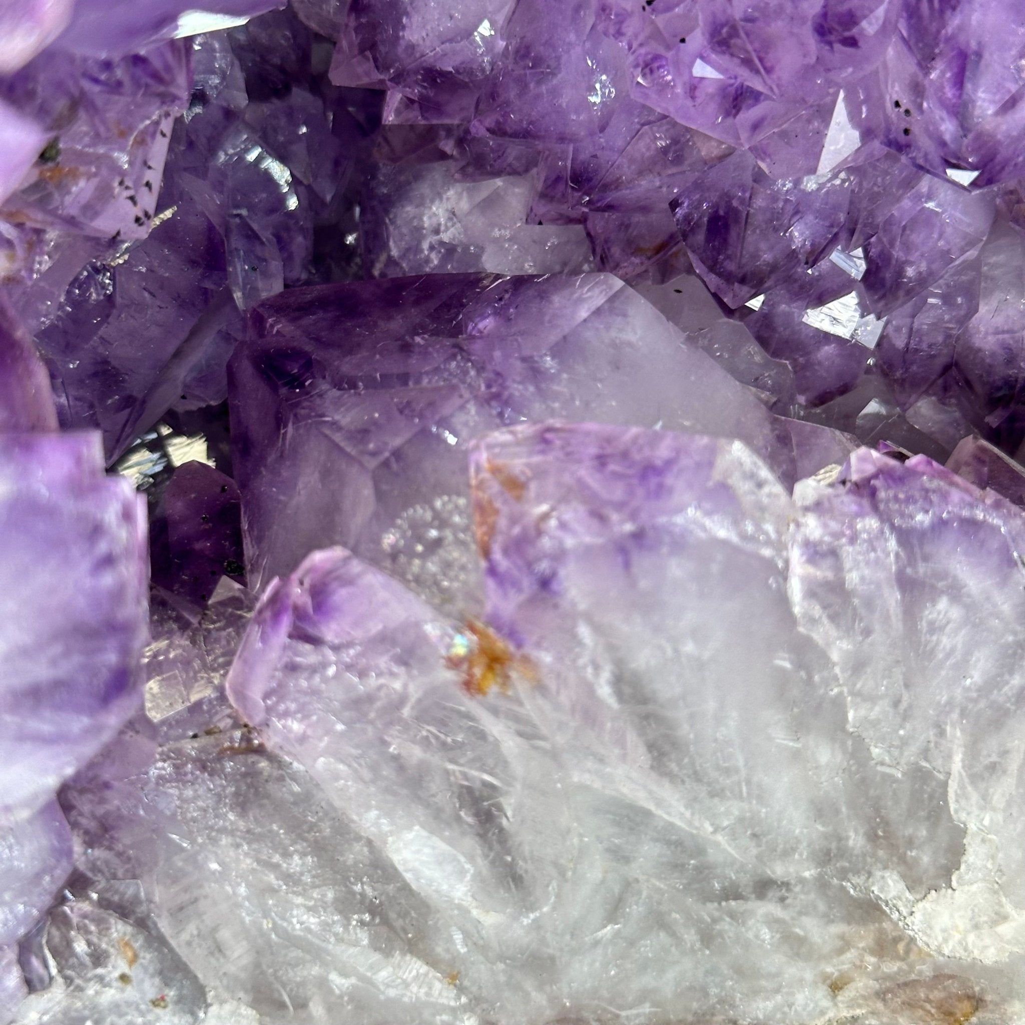Standard Quality Amethyst Crystal on Cement Base, 37.7 lbs & 12.5" Tall #5614-0079 - Brazil GemsBrazil GemsStandard Quality Amethyst Crystal on Cement Base, 37.7 lbs & 12.5" Tall #5614-0079Clusters on Cement Bases5614-0079