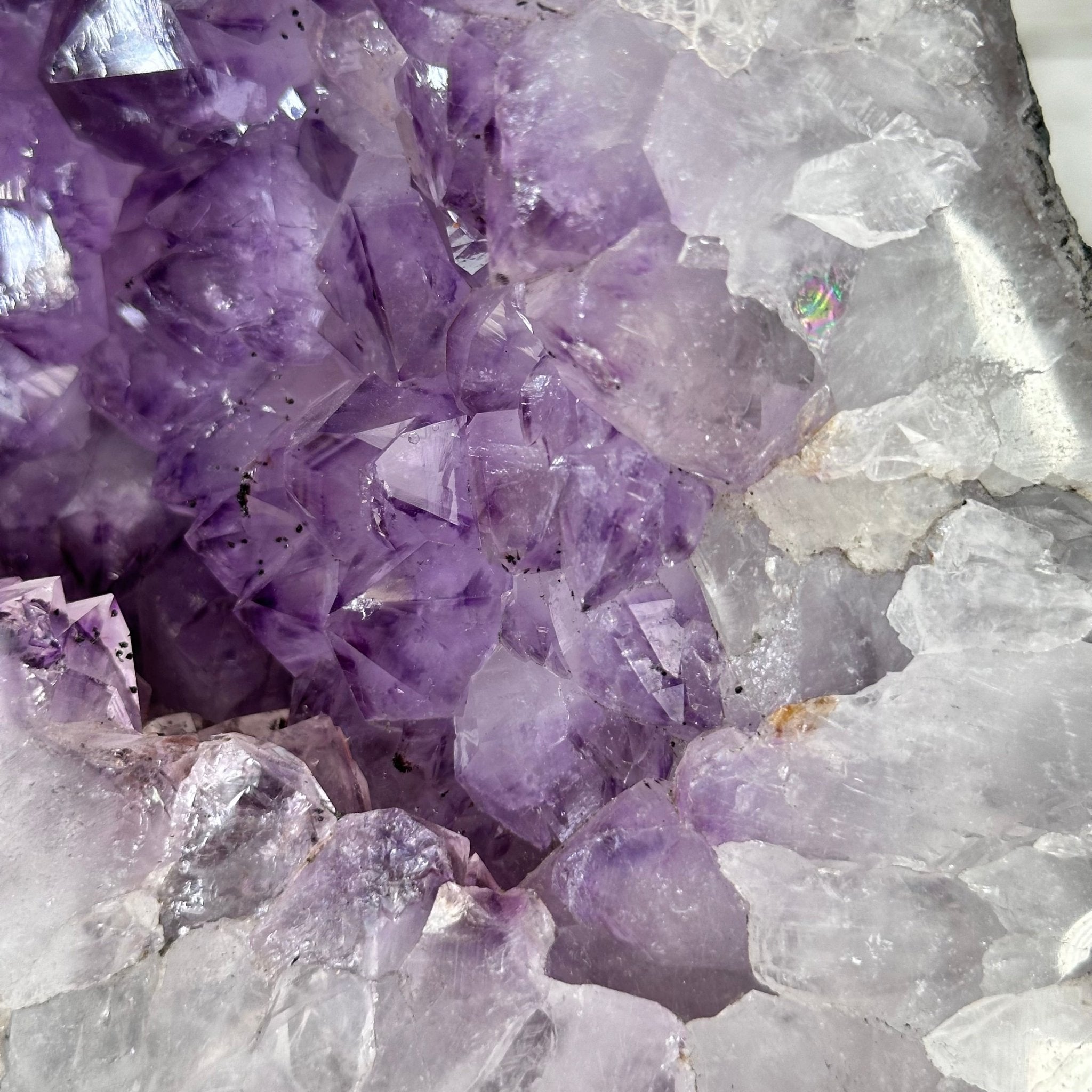 Standard Quality Amethyst Crystal on Cement Base, 37.7 lbs & 12.5" Tall #5614-0079 - Brazil GemsBrazil GemsStandard Quality Amethyst Crystal on Cement Base, 37.7 lbs & 12.5" Tall #5614-0079Clusters on Cement Bases5614-0079