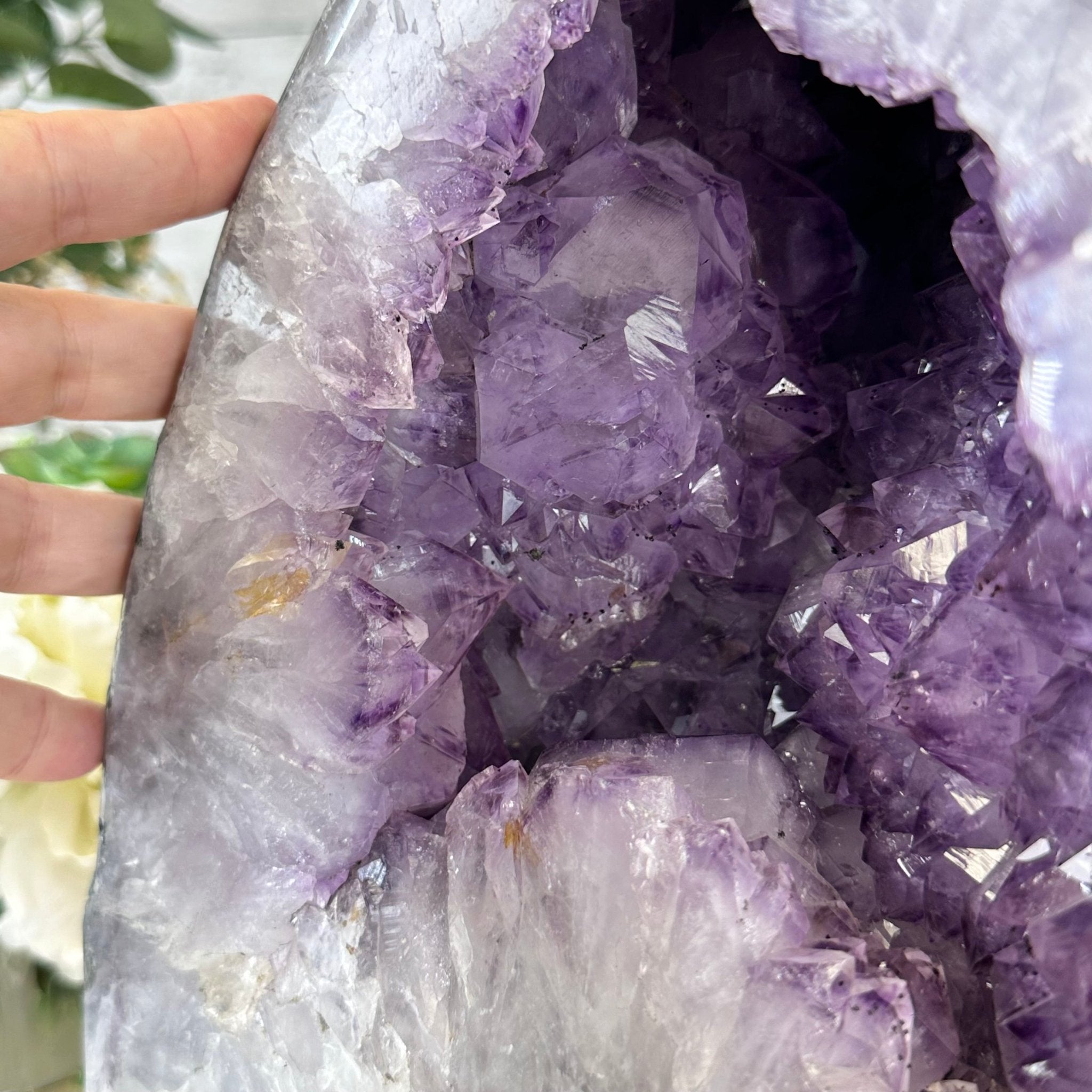 Standard Quality Amethyst Crystal on Cement Base, 37.7 lbs & 12.5" Tall #5614-0079 - Brazil GemsBrazil GemsStandard Quality Amethyst Crystal on Cement Base, 37.7 lbs & 12.5" Tall #5614-0079Clusters on Cement Bases5614-0079