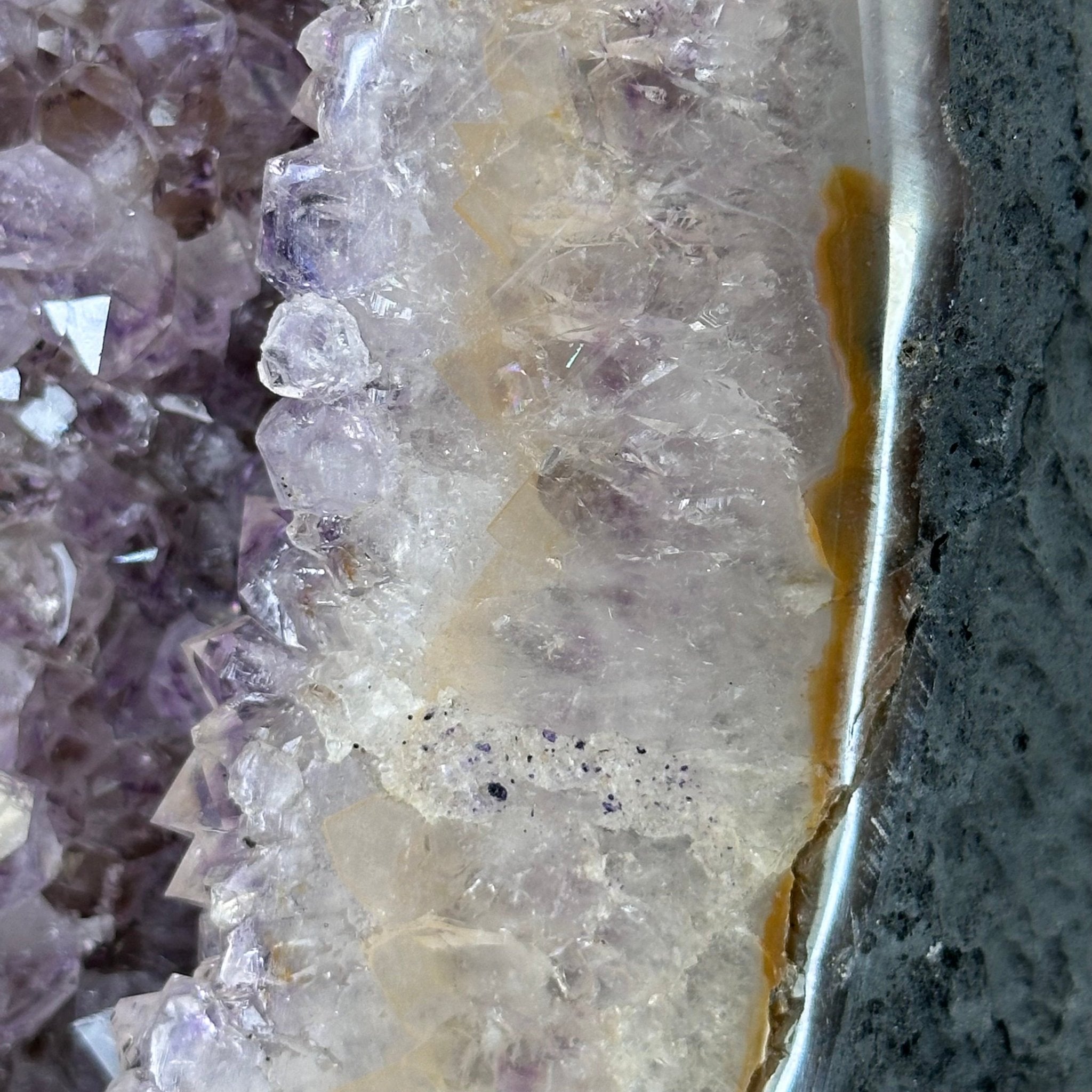 Standard Quality Amethyst Crystal on Cement Base, 37.9 lbs & 16" Tall #5614-0080 - Brazil GemsBrazil GemsStandard Quality Amethyst Crystal on Cement Base, 37.9 lbs & 16" Tall #5614-0080Clusters on Cement Bases5614-0080