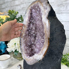 Standard Quality Amethyst Crystal on Cement Base, 37.9 lbs & 16" Tall #5614-0080 - Brazil GemsBrazil GemsStandard Quality Amethyst Crystal on Cement Base, 37.9 lbs & 16" Tall #5614-0080Clusters on Cement Bases5614-0080