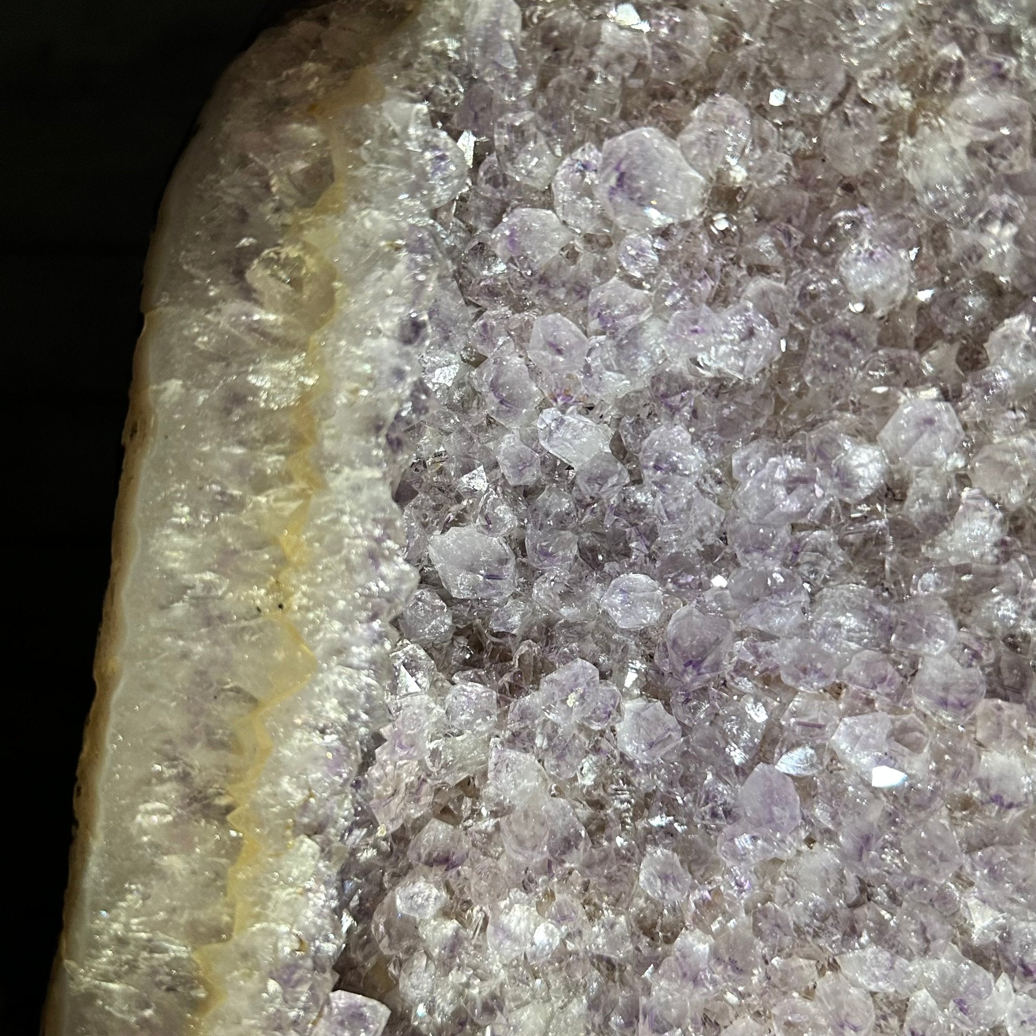 Standard Quality Amethyst Crystal on Cement Base, 37.9 lbs & 16" Tall #5614-0080 - Brazil GemsBrazil GemsStandard Quality Amethyst Crystal on Cement Base, 37.9 lbs & 16" Tall #5614-0080Clusters on Cement Bases5614-0080