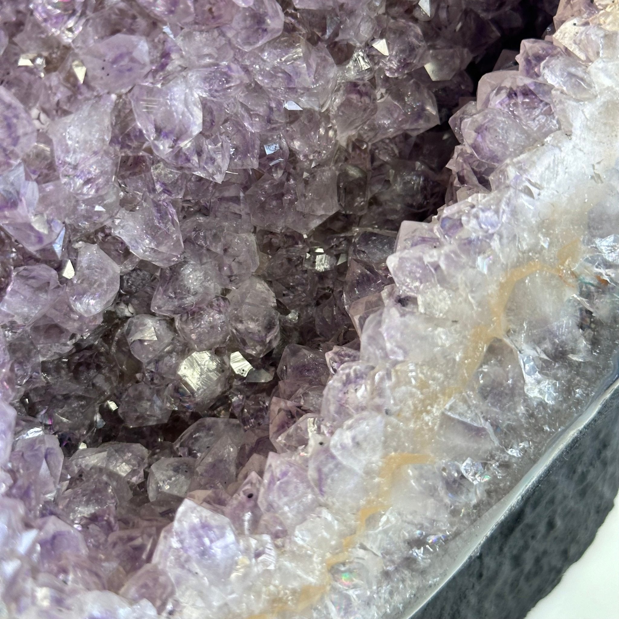 Standard Quality Amethyst Crystal on Cement Base, 37.9 lbs & 16" Tall #5614-0080 - Brazil GemsBrazil GemsStandard Quality Amethyst Crystal on Cement Base, 37.9 lbs & 16" Tall #5614-0080Clusters on Cement Bases5614-0080