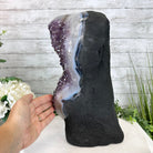 Standard Quality Amethyst Crystal on Cement Base, 46.7 lbs & 14.8" Tall #5614-0082 - Brazil GemsBrazil GemsStandard Quality Amethyst Crystal on Cement Base, 46.7 lbs & 14.8" Tall #5614-0082Clusters on Cement Bases5614-0082