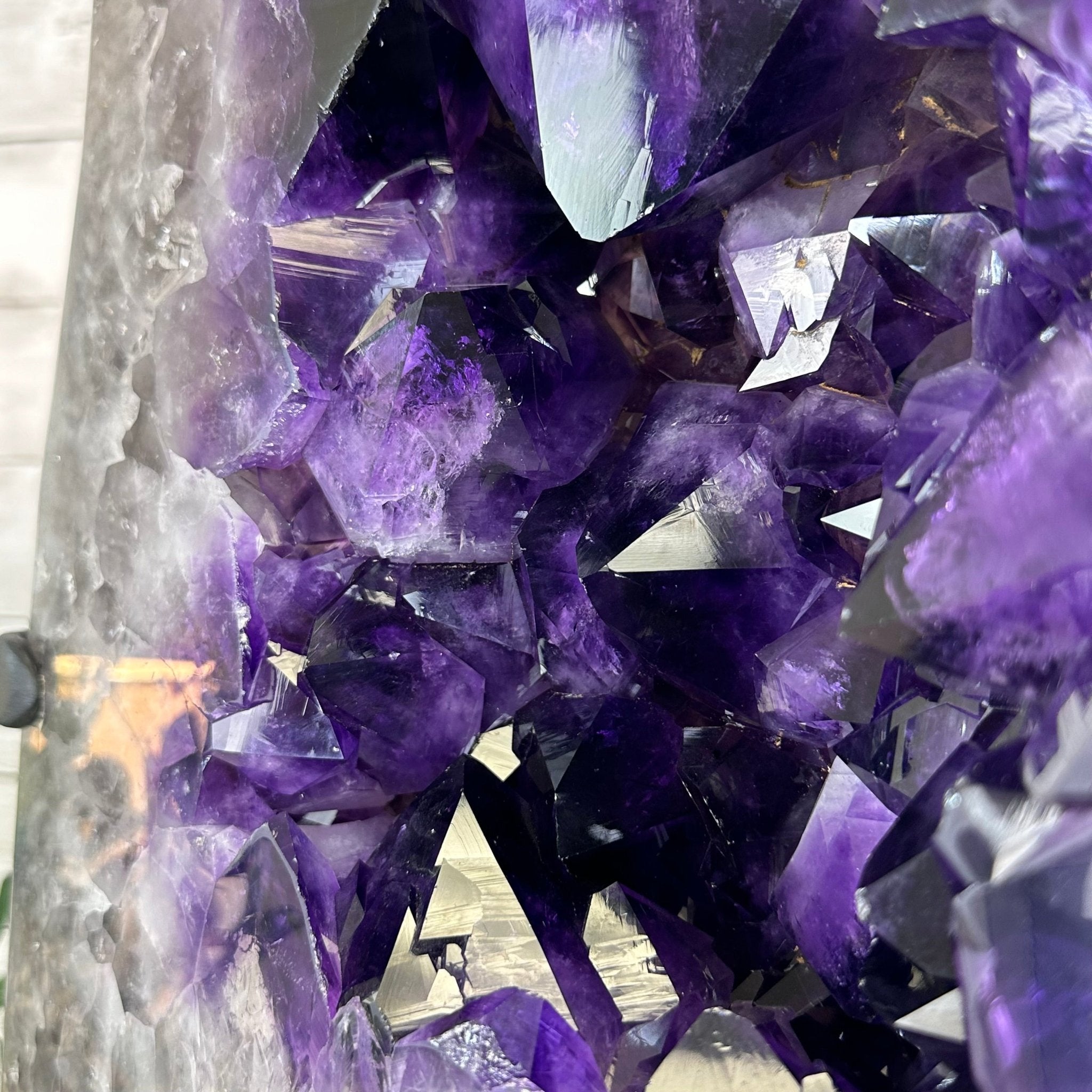 Super Quality Amethyst Cluster on Rotating Stand, 101.8 lbs & 26" Tall #5492 - 0032 - Brazil GemsBrazil GemsSuper Quality Amethyst Cluster on Rotating Stand, 101.8 lbs & 26" Tall #5492 - 0032Clusters on Rotating Bases5492 - 0032