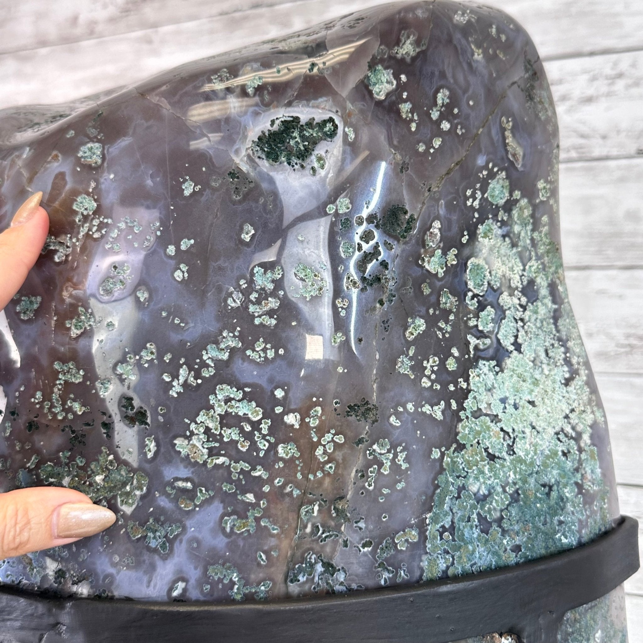Super Quality Amethyst Cluster on Rotating Stand, 101.8 lbs & 26" Tall #5492 - 0032 - Brazil GemsBrazil GemsSuper Quality Amethyst Cluster on Rotating Stand, 101.8 lbs & 26" Tall #5492 - 0032Clusters on Rotating Bases5492 - 0032