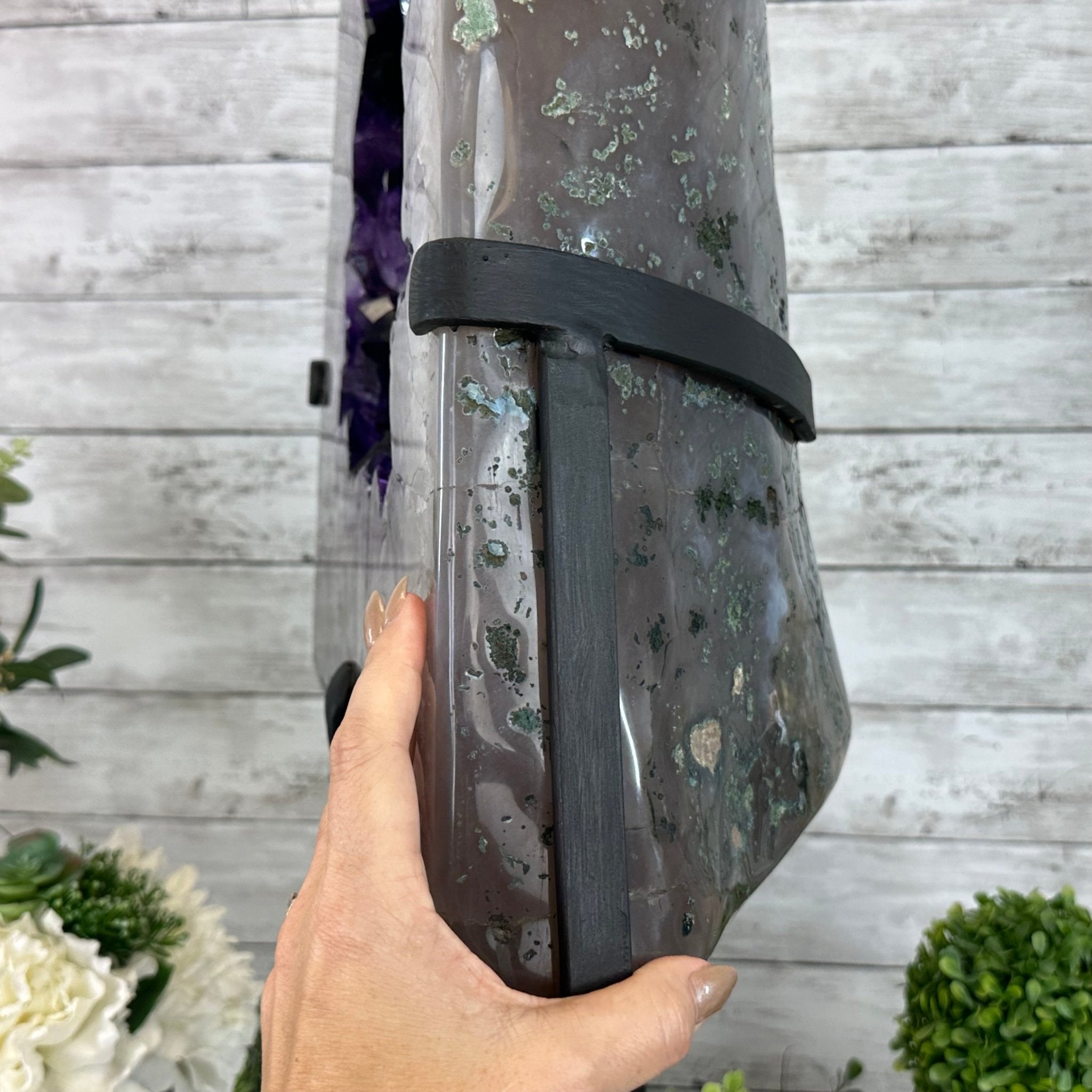 Super Quality Amethyst Cluster on Rotating Stand, 101.8 lbs & 26" Tall #5492 - 0032 - Brazil GemsBrazil GemsSuper Quality Amethyst Cluster on Rotating Stand, 101.8 lbs & 26" Tall #5492 - 0032Clusters on Rotating Bases5492 - 0032