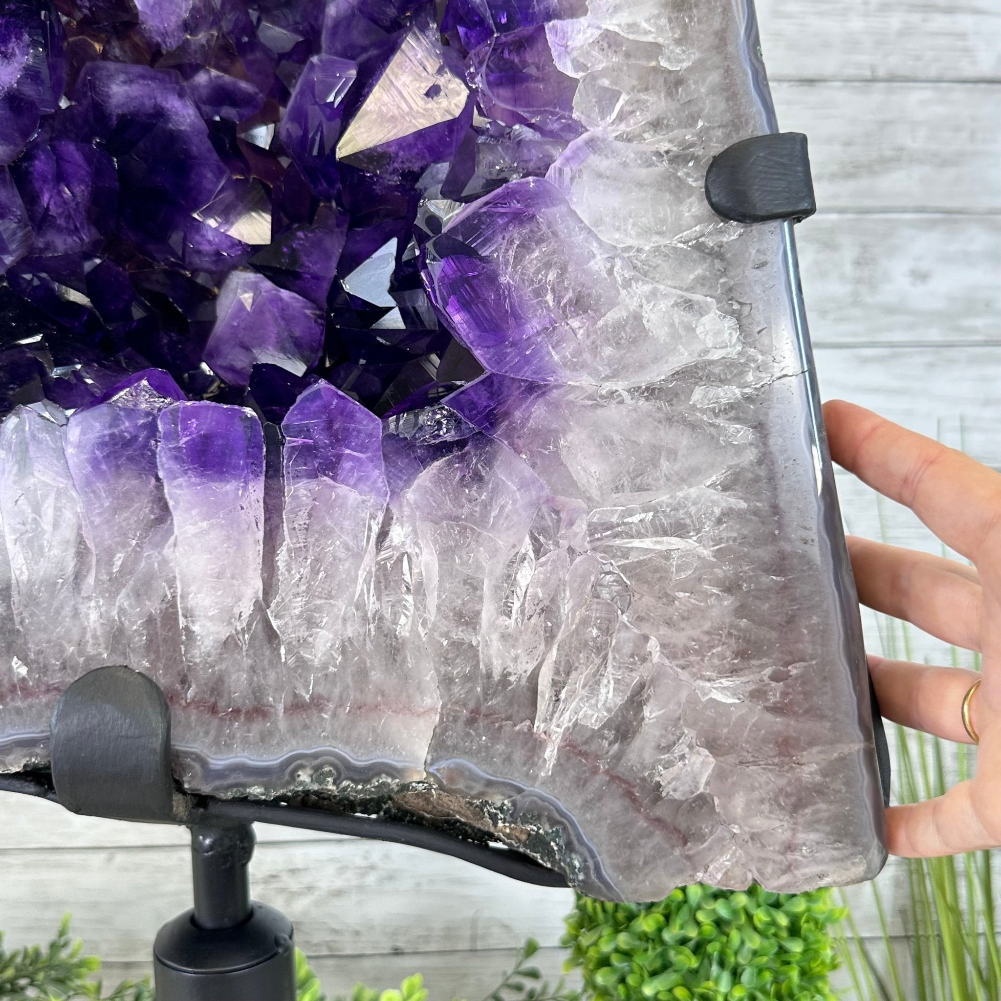 Super Quality Amethyst Cluster on Rotating Stand, 101.8 lbs & 26" Tall #5492 - 0032 - Brazil GemsBrazil GemsSuper Quality Amethyst Cluster on Rotating Stand, 101.8 lbs & 26" Tall #5492 - 0032Clusters on Rotating Bases5492 - 0032