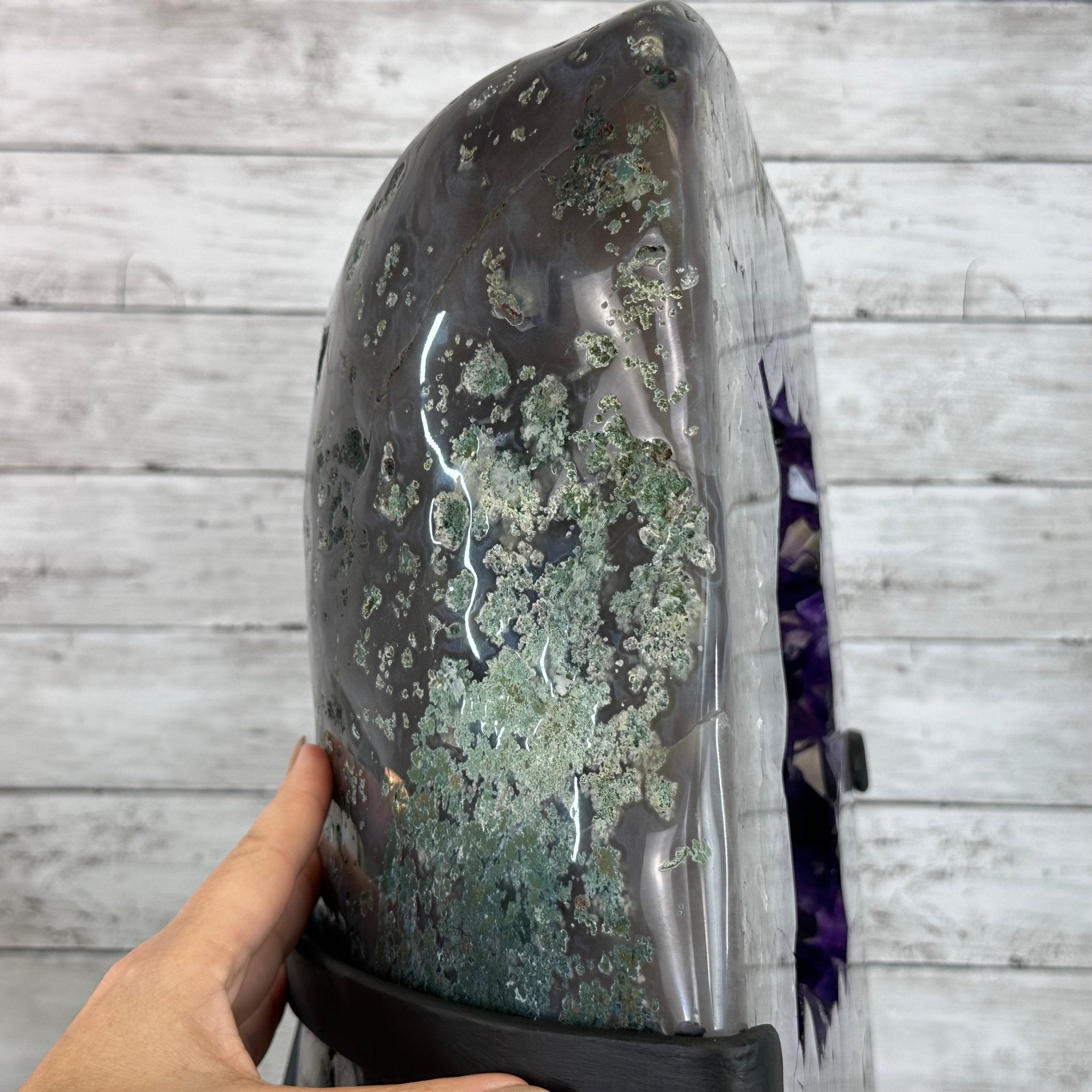 Super Quality Amethyst Cluster on Rotating Stand, 101.8 lbs & 26" Tall #5492 - 0032 - Brazil GemsBrazil GemsSuper Quality Amethyst Cluster on Rotating Stand, 101.8 lbs & 26" Tall #5492 - 0032Clusters on Rotating Bases5492 - 0032