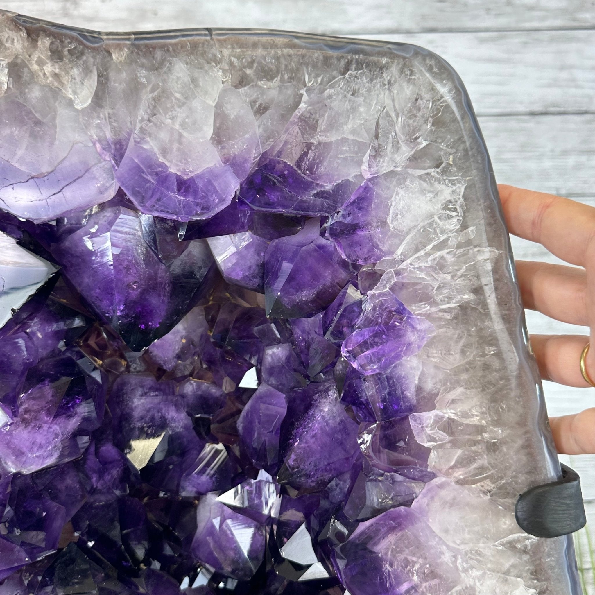 Super Quality Amethyst Cluster on Rotating Stand, 101.8 lbs & 26" Tall #5492 - 0032 - Brazil GemsBrazil GemsSuper Quality Amethyst Cluster on Rotating Stand, 101.8 lbs & 26" Tall #5492 - 0032Clusters on Rotating Bases5492 - 0032