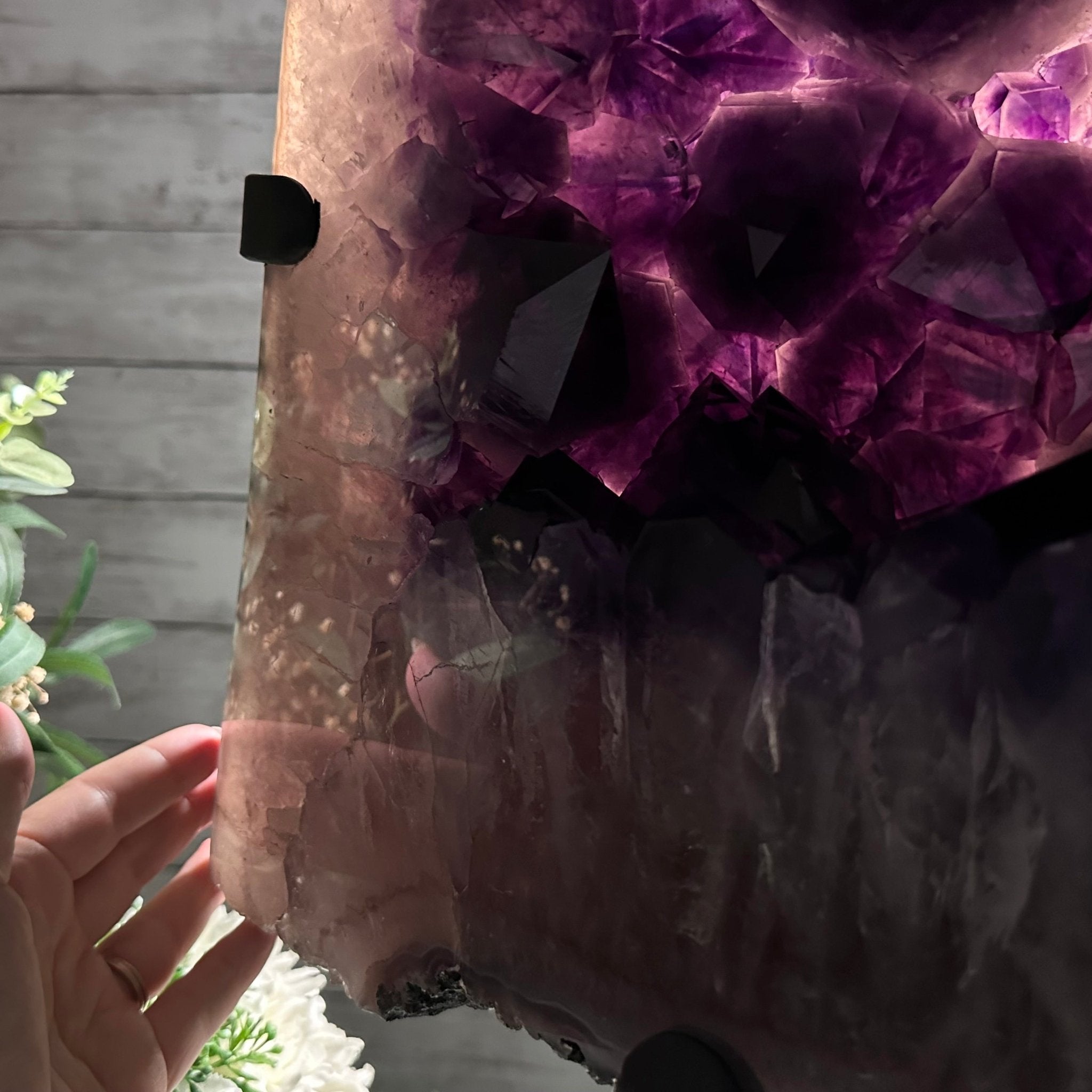 Super Quality Amethyst Cluster on Rotating Stand, 129.6 lbs & 26.2" Tall #5492 - 0031 - Brazil GemsBrazil GemsSuper Quality Amethyst Cluster on Rotating Stand, 129.6 lbs & 26.2" Tall #5492 - 0031Clusters on Rotating Bases5492 - 0031