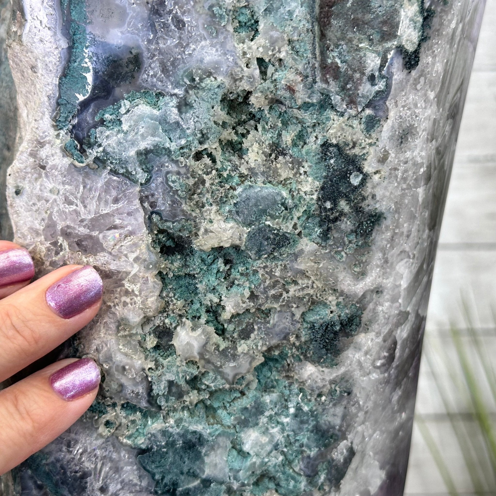 Super Quality Amethyst Cluster on Rotating Stand, 141 lbs & 32" Tall #5492-0029 - Brazil GemsBrazil GemsSuper Quality Amethyst Cluster on Rotating Stand, 141 lbs & 32" Tall #5492-0029Clusters on Rotating Bases5492-0029