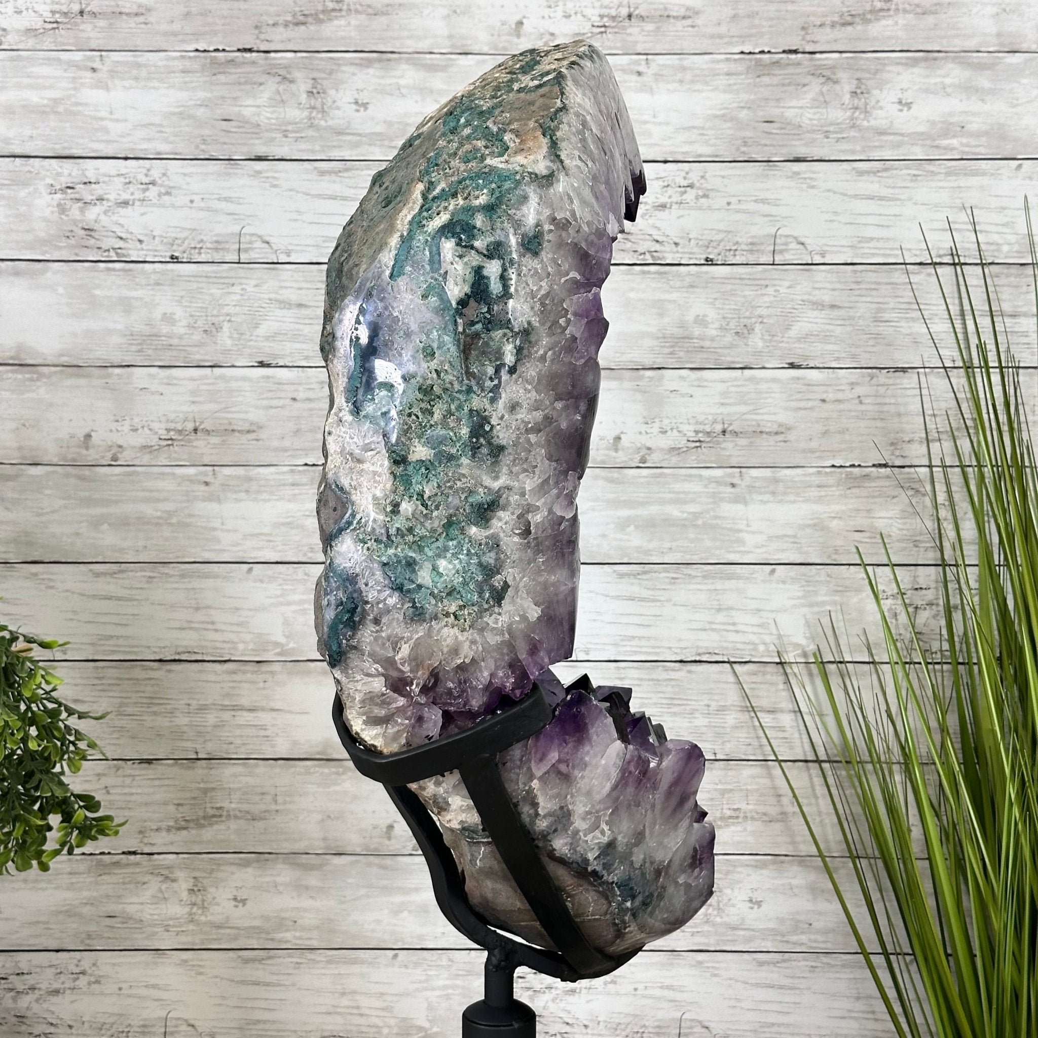 Super Quality Amethyst Cluster on Rotating Stand, 141 lbs & 32" Tall #5492-0029 - Brazil GemsBrazil GemsSuper Quality Amethyst Cluster on Rotating Stand, 141 lbs & 32" Tall #5492-0029Clusters on Rotating Bases5492-0029