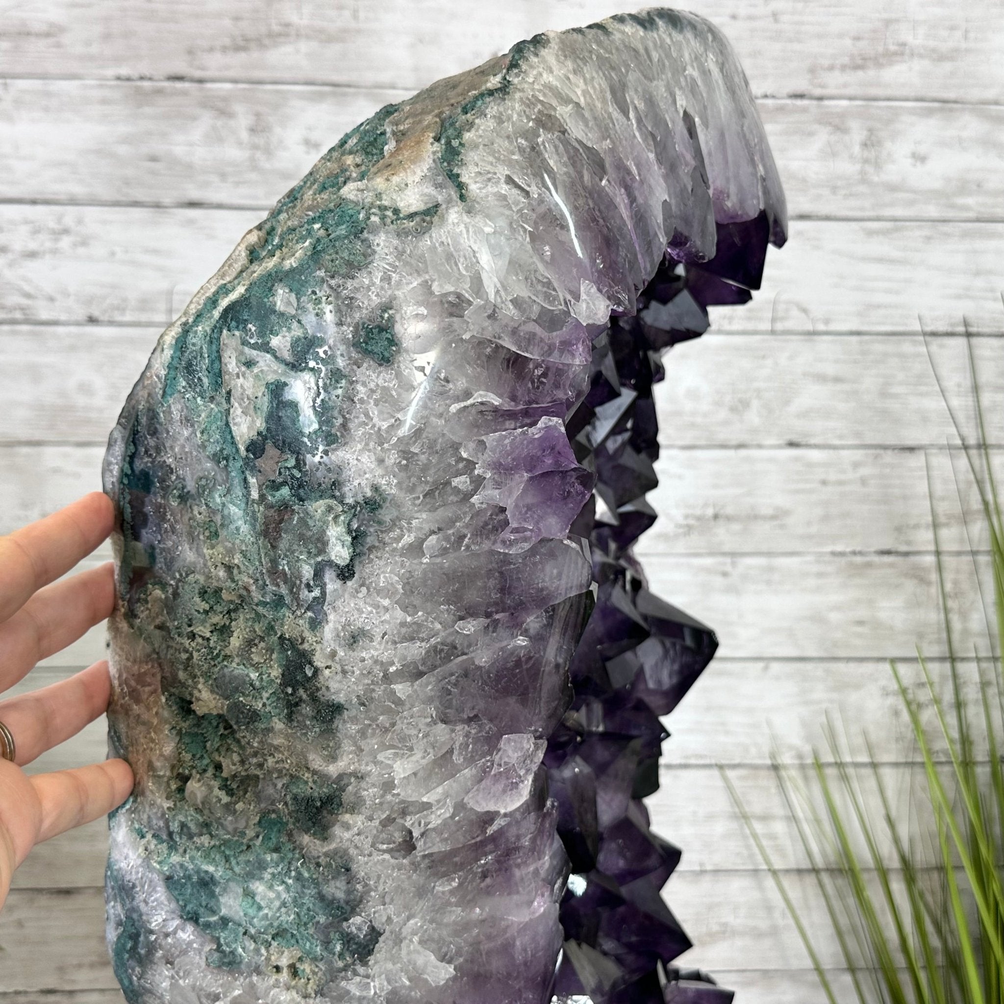 Super Quality Amethyst Cluster on Rotating Stand, 141 lbs & 32" Tall #5492-0029 - Brazil GemsBrazil GemsSuper Quality Amethyst Cluster on Rotating Stand, 141 lbs & 32" Tall #5492-0029Clusters on Rotating Bases5492-0029