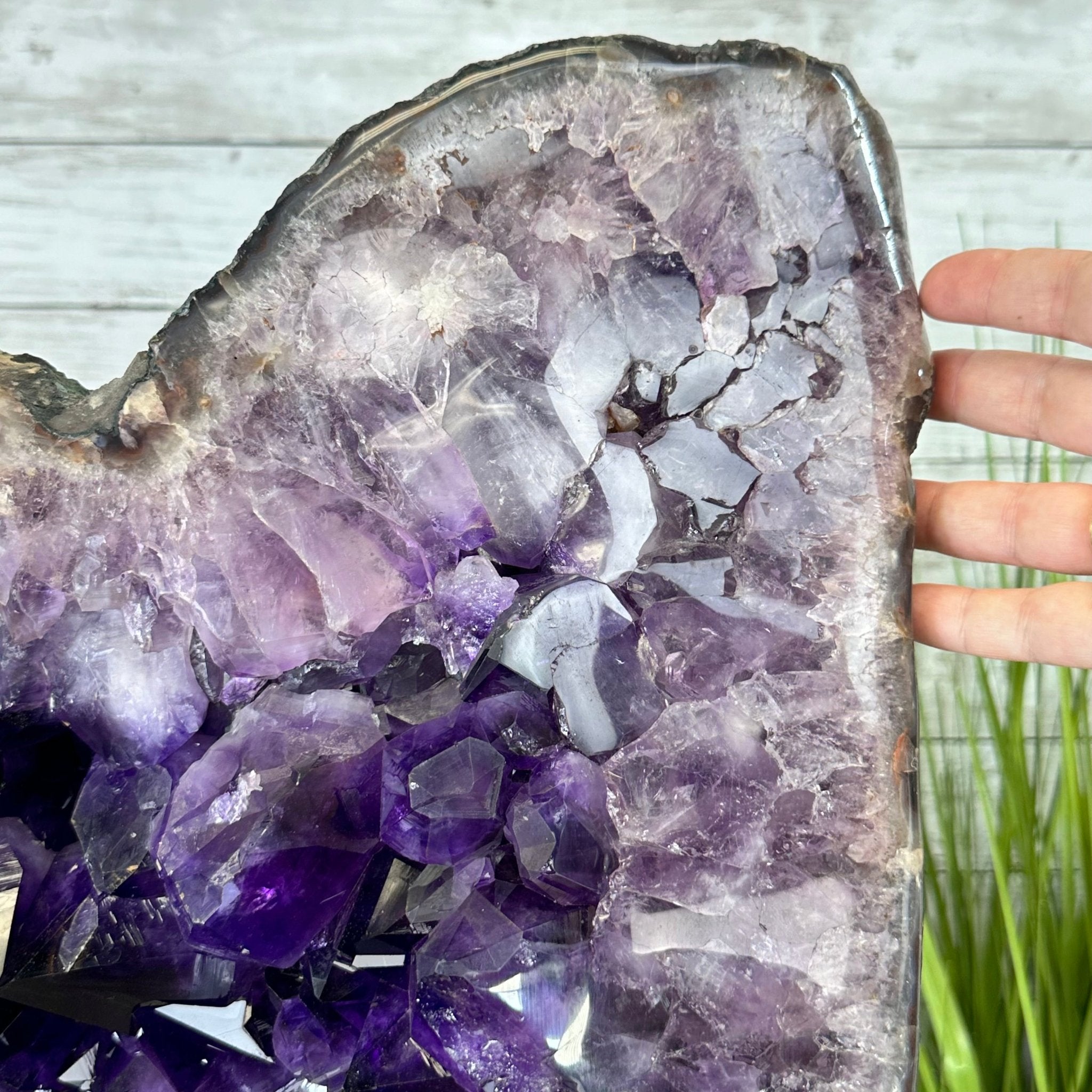 Super Quality Amethyst Cluster on Rotating Stand, 207 lbs & 31" Tall #5492-0033 - Brazil GemsBrazil GemsSuper Quality Amethyst Cluster on Rotating Stand, 207 lbs & 31" Tall #5492-0033Clusters on Rotating Bases5492-0033