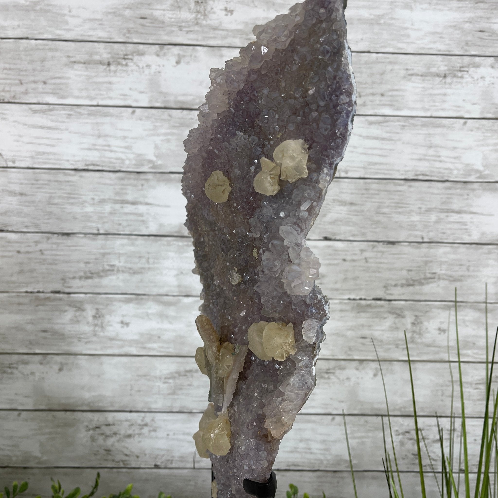 Super Quality Amethyst Freeform Crystal on Rotating Stand, 5.7 lbs & 22.3" tall #5492-0026 by Brazil Gems - Brazil GemsBrazil GemsSuper Quality Amethyst Freeform Crystal on Rotating Stand, 5.7 lbs & 22.3" tall #5492-0026 by Brazil GemsClusters on Rotating Bases5492-0026