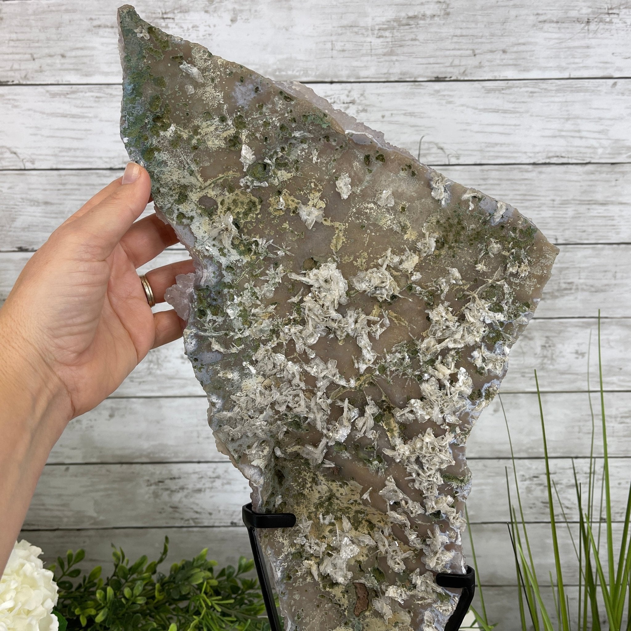 Super Quality Amethyst Freeform Crystal on Rotating Stand, 5.7 lbs & 22.3" tall #5492-0026 by Brazil Gems - Brazil GemsBrazil GemsSuper Quality Amethyst Freeform Crystal on Rotating Stand, 5.7 lbs & 22.3" tall #5492-0026 by Brazil GemsClusters on Rotating Bases5492-0026