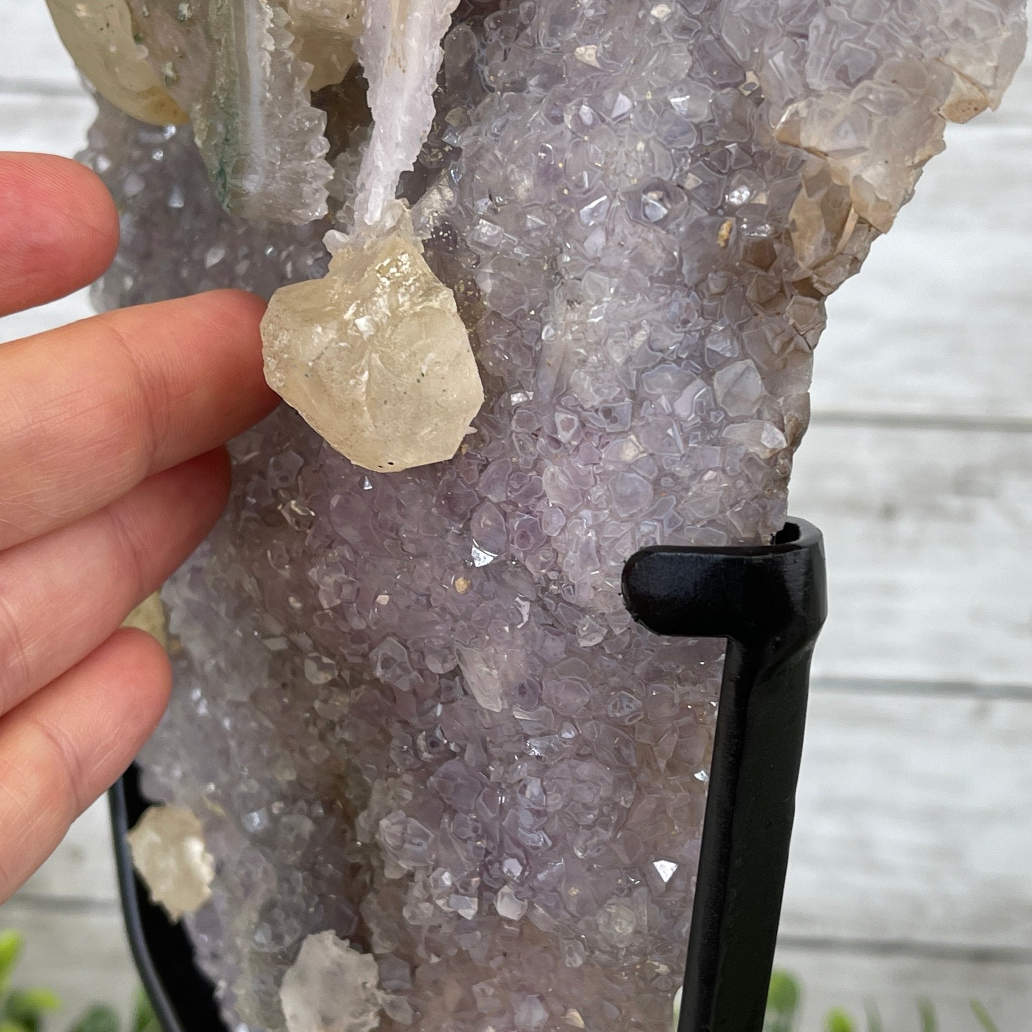 Super Quality Amethyst Freeform Crystal on Rotating Stand, 5.7 lbs & 22.3" tall #5492-0026 by Brazil Gems - Brazil GemsBrazil GemsSuper Quality Amethyst Freeform Crystal on Rotating Stand, 5.7 lbs & 22.3" tall #5492-0026 by Brazil GemsClusters on Rotating Bases5492-0026