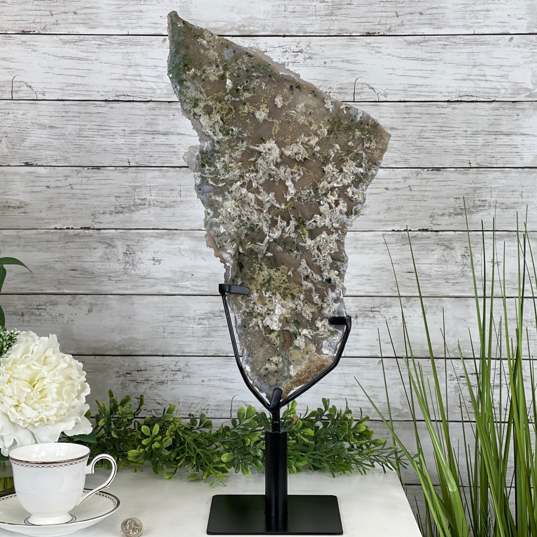 Super Quality Amethyst Freeform Crystal on Rotating Stand, 5.7 lbs & 22.3" tall #5492-0026 by Brazil Gems - Brazil GemsBrazil GemsSuper Quality Amethyst Freeform Crystal on Rotating Stand, 5.7 lbs & 22.3" tall #5492-0026 by Brazil GemsClusters on Rotating Bases5492-0026