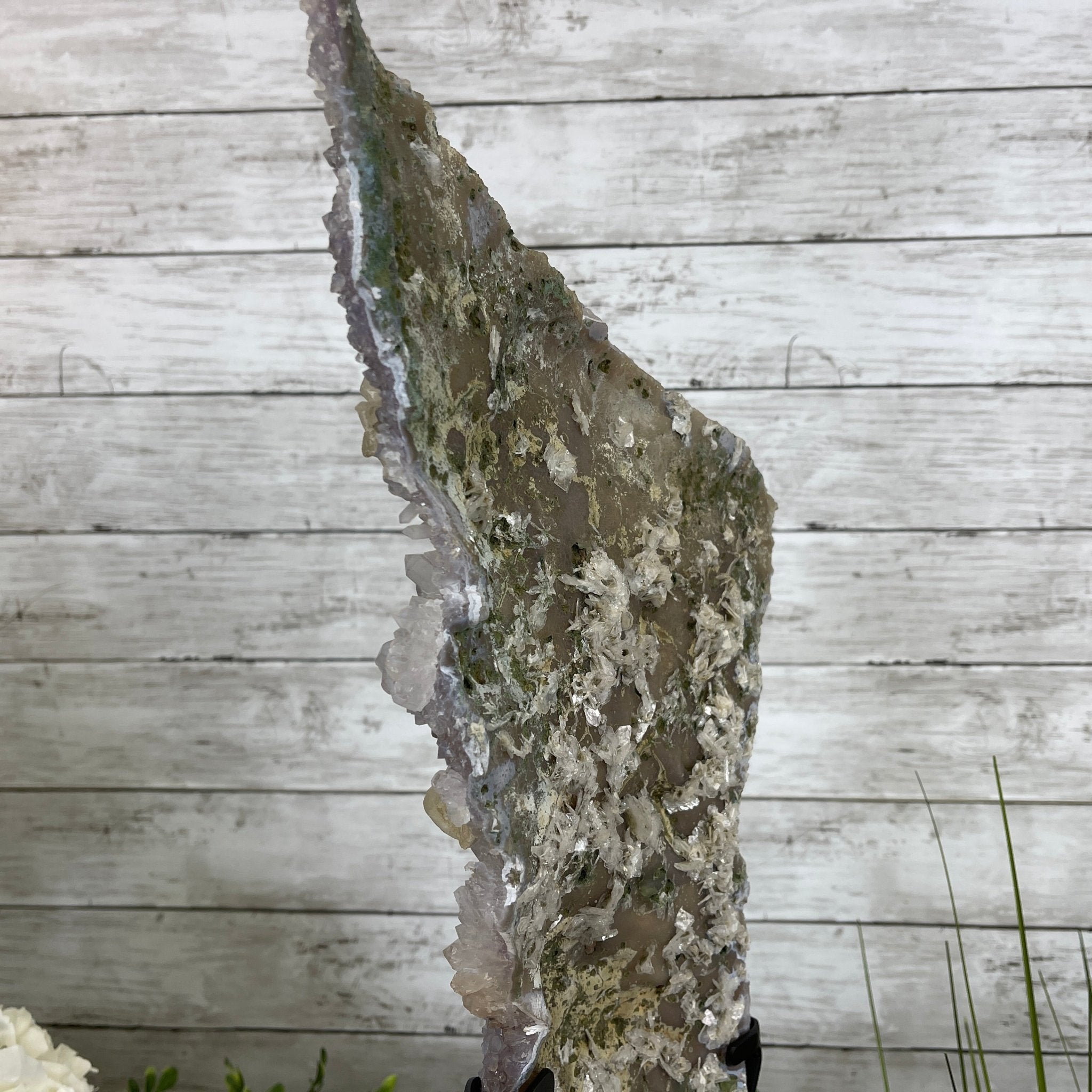 Super Quality Amethyst Freeform Crystal on Rotating Stand, 5.7 lbs & 22.3" tall #5492-0026 by Brazil Gems - Brazil GemsBrazil GemsSuper Quality Amethyst Freeform Crystal on Rotating Stand, 5.7 lbs & 22.3" tall #5492-0026 by Brazil GemsClusters on Rotating Bases5492-0026