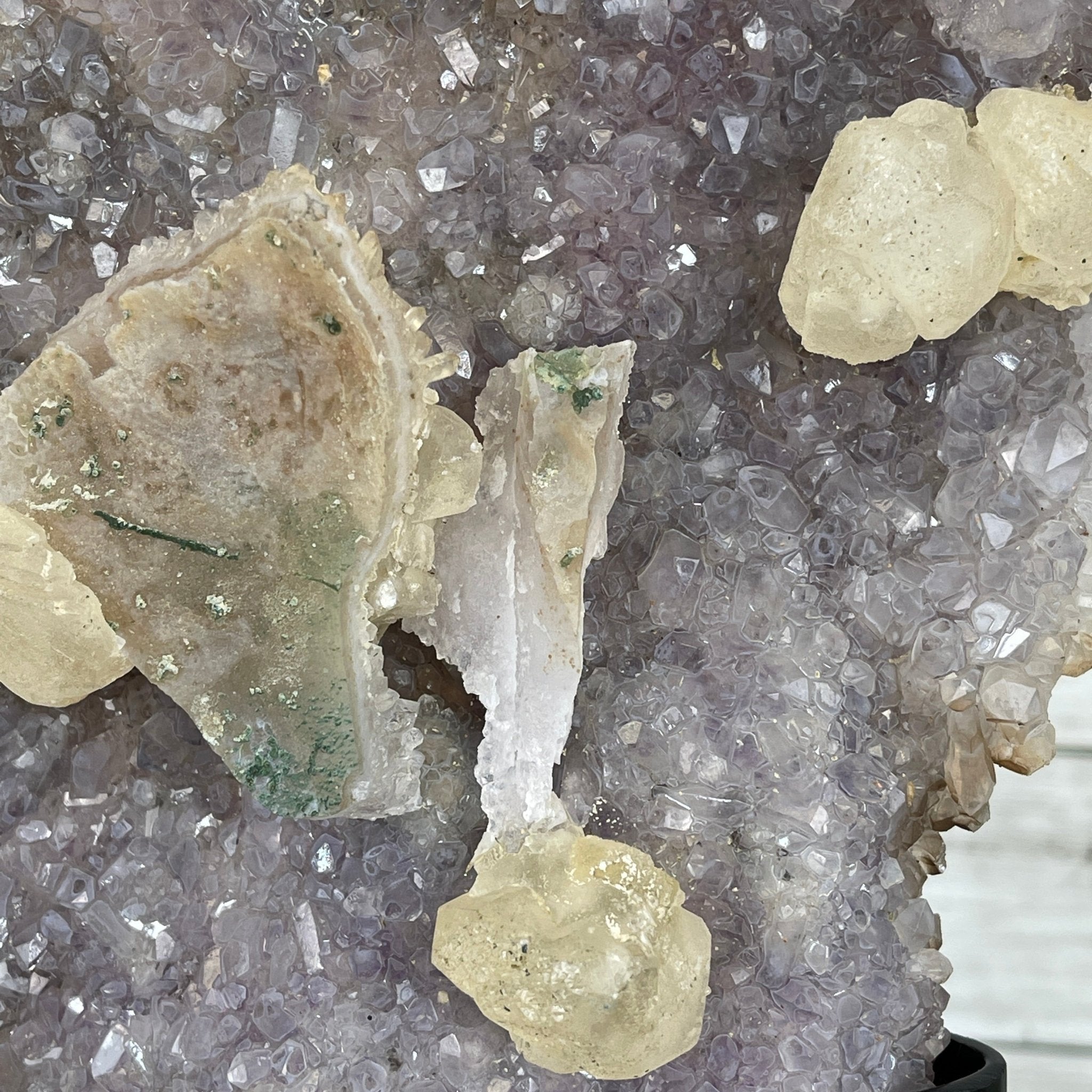 Super Quality Amethyst Freeform Crystal on Rotating Stand, 5.7 lbs & 22.3" tall #5492-0026 by Brazil Gems - Brazil GemsBrazil GemsSuper Quality Amethyst Freeform Crystal on Rotating Stand, 5.7 lbs & 22.3" tall #5492-0026 by Brazil GemsClusters on Rotating Bases5492-0026