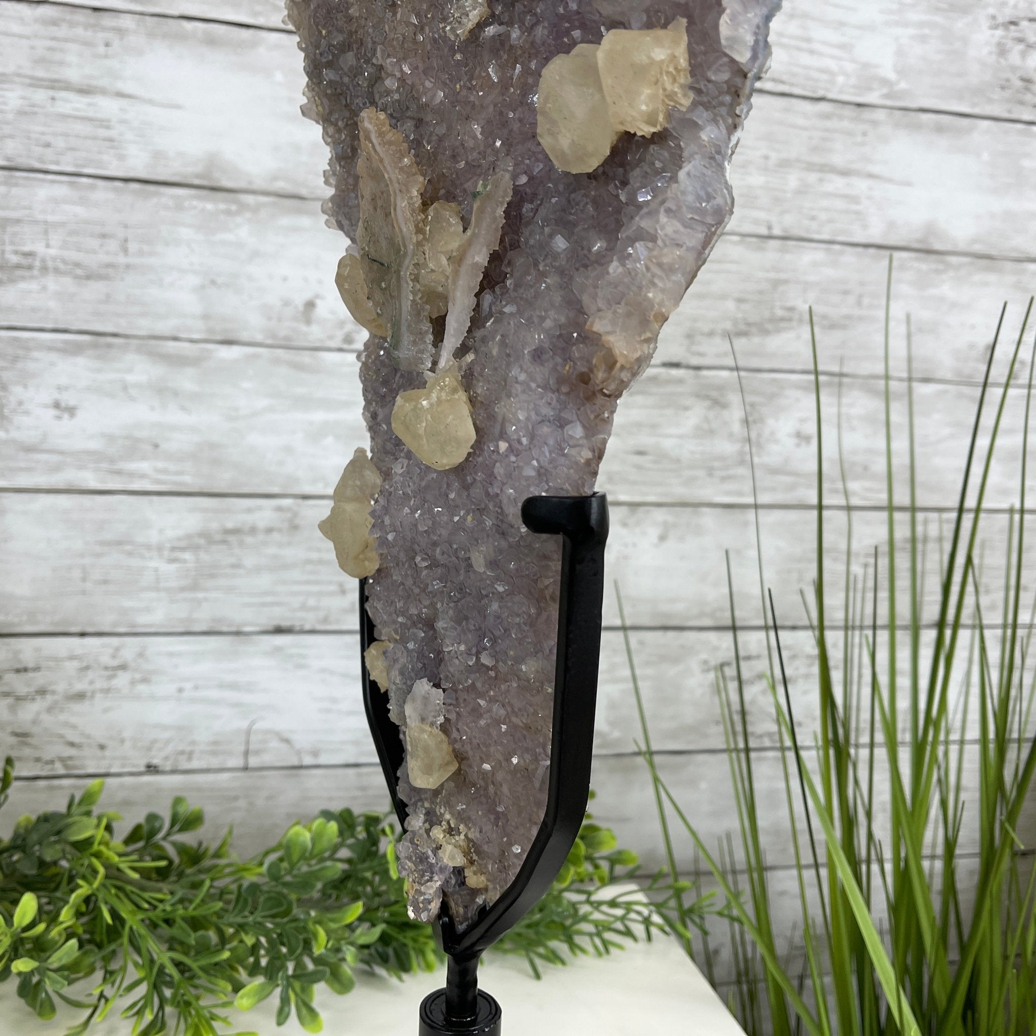 Super Quality Amethyst Freeform Crystal on Rotating Stand, 5.7 lbs & 22.3" tall #5492-0026 by Brazil Gems - Brazil GemsBrazil GemsSuper Quality Amethyst Freeform Crystal on Rotating Stand, 5.7 lbs & 22.3" tall #5492-0026 by Brazil GemsClusters on Rotating Bases5492-0026