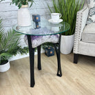 Super Quality Amethyst Geode Side Table, 46.2 lbs, 21.7" Tall #1384-0037 - Brazil GemsBrazil GemsSuper Quality Amethyst Geode Side Table, 46.2 lbs, 21.7" Tall #1384-0037Tables: Side1384-0037