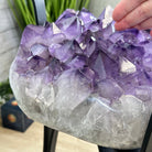 Super Quality Amethyst Geode Side Table, 46.2 lbs, 21.7" Tall #1384-0037 - Brazil GemsBrazil GemsSuper Quality Amethyst Geode Side Table, 46.2 lbs, 21.7" Tall #1384-0037Tables: Side1384-0037