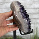 Super Quality Amethyst Heart Geode, metal stand, 38.5 lbs & 22.25" Tall #5463-0038 by Brazil Gems - Brazil GemsBrazil GemsSuper Quality Amethyst Heart Geode, metal stand, 38.5 lbs & 22.25" Tall #5463-0038 by Brazil GemsHearts5463-0038