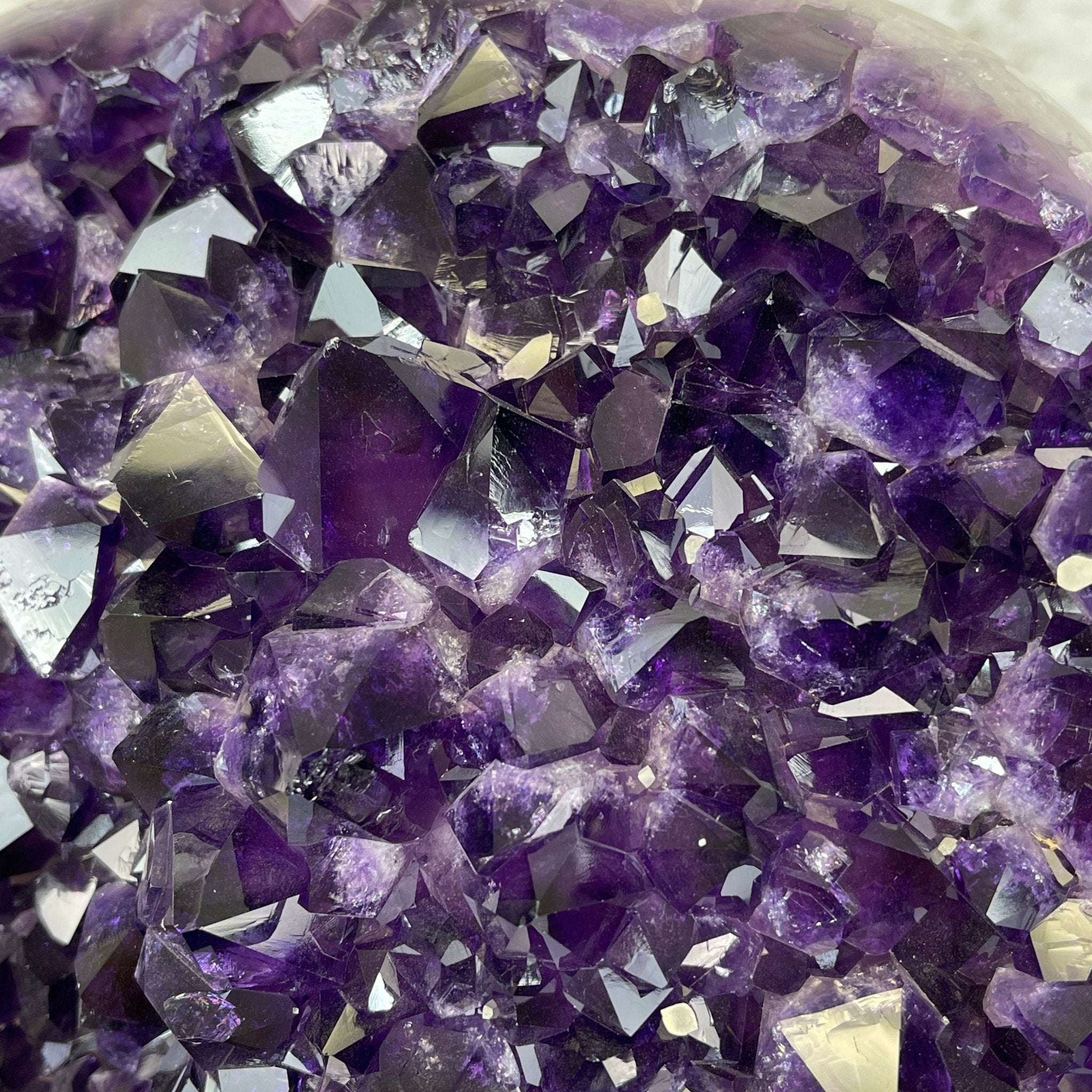 Super Quality Amethyst Heart Geode, metal stand, 38.5 lbs & 22.25" Tall #5463-0038 by Brazil Gems - Brazil GemsBrazil GemsSuper Quality Amethyst Heart Geode, metal stand, 38.5 lbs & 22.25" Tall #5463-0038 by Brazil GemsHearts5463-0038