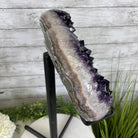Super Quality Amethyst Heart Geode, metal stand, 38.5 lbs & 22.25" Tall #5463-0038 by Brazil Gems - Brazil GemsBrazil GemsSuper Quality Amethyst Heart Geode, metal stand, 38.5 lbs & 22.25" Tall #5463-0038 by Brazil GemsHearts5463-0038